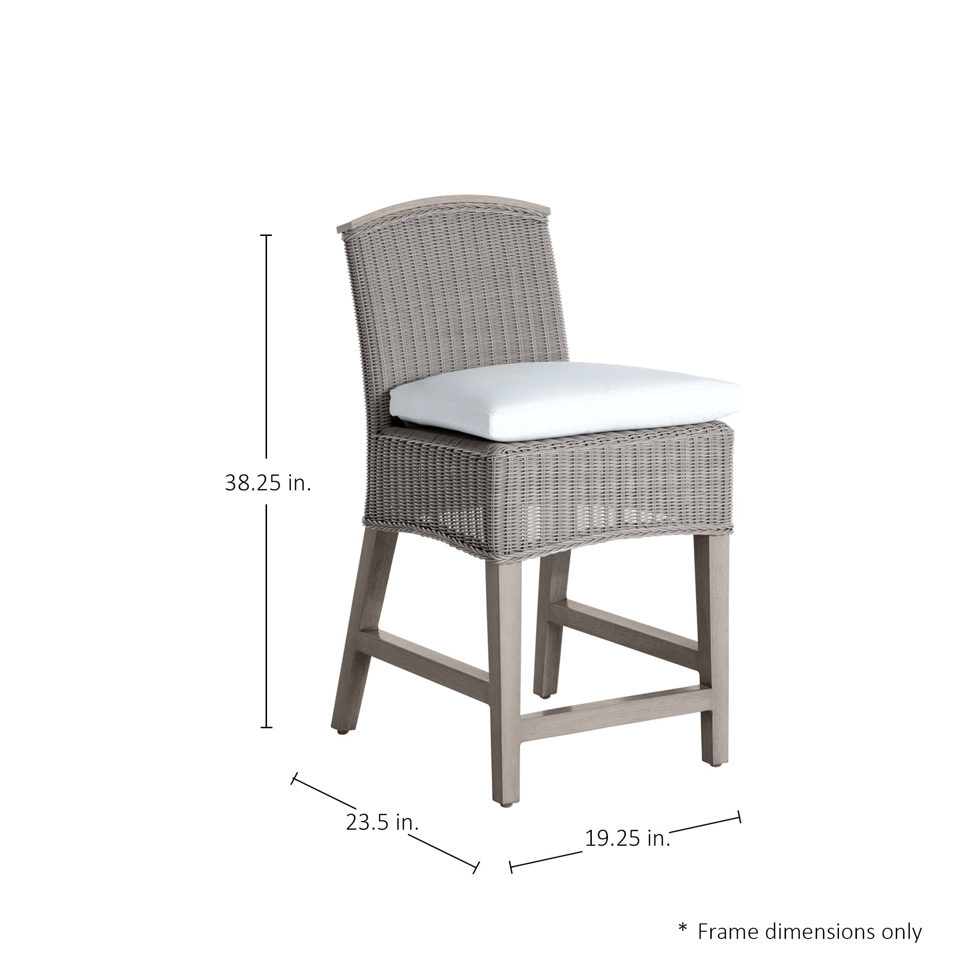 Astoria Resin Wicker Outdoor Counter Stool