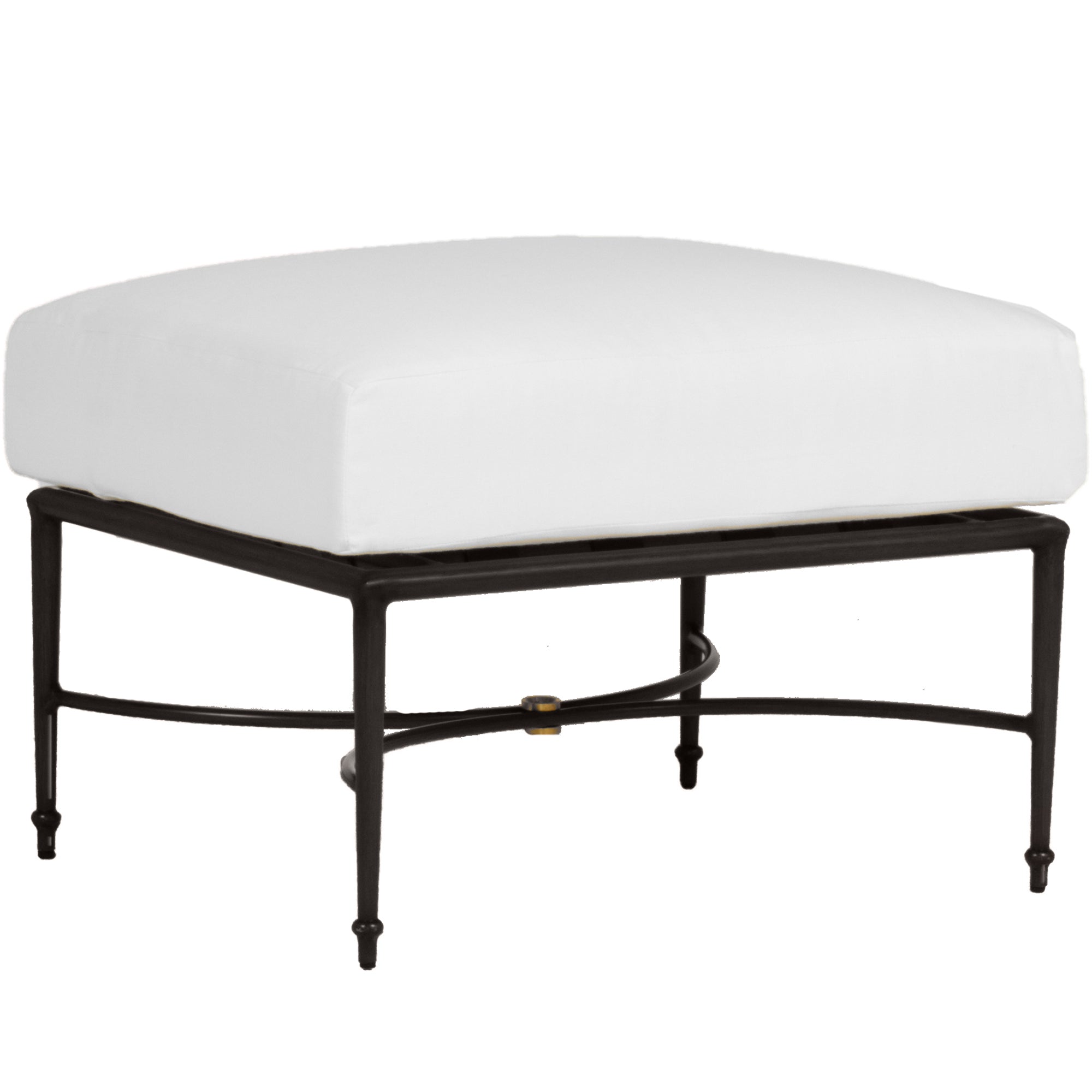 Roma Aluminum Outdoor Woven Ottoman