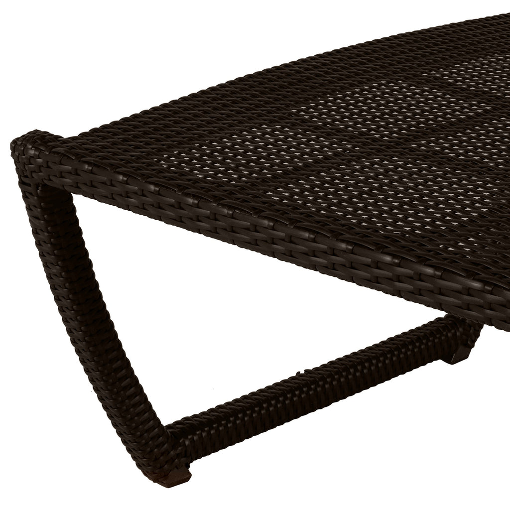 Skye Wicker Outdoor Armless Chaise Lounge
