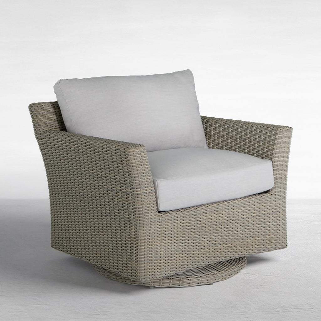 Club Woven Resin Wicker Swivel Glider Chair