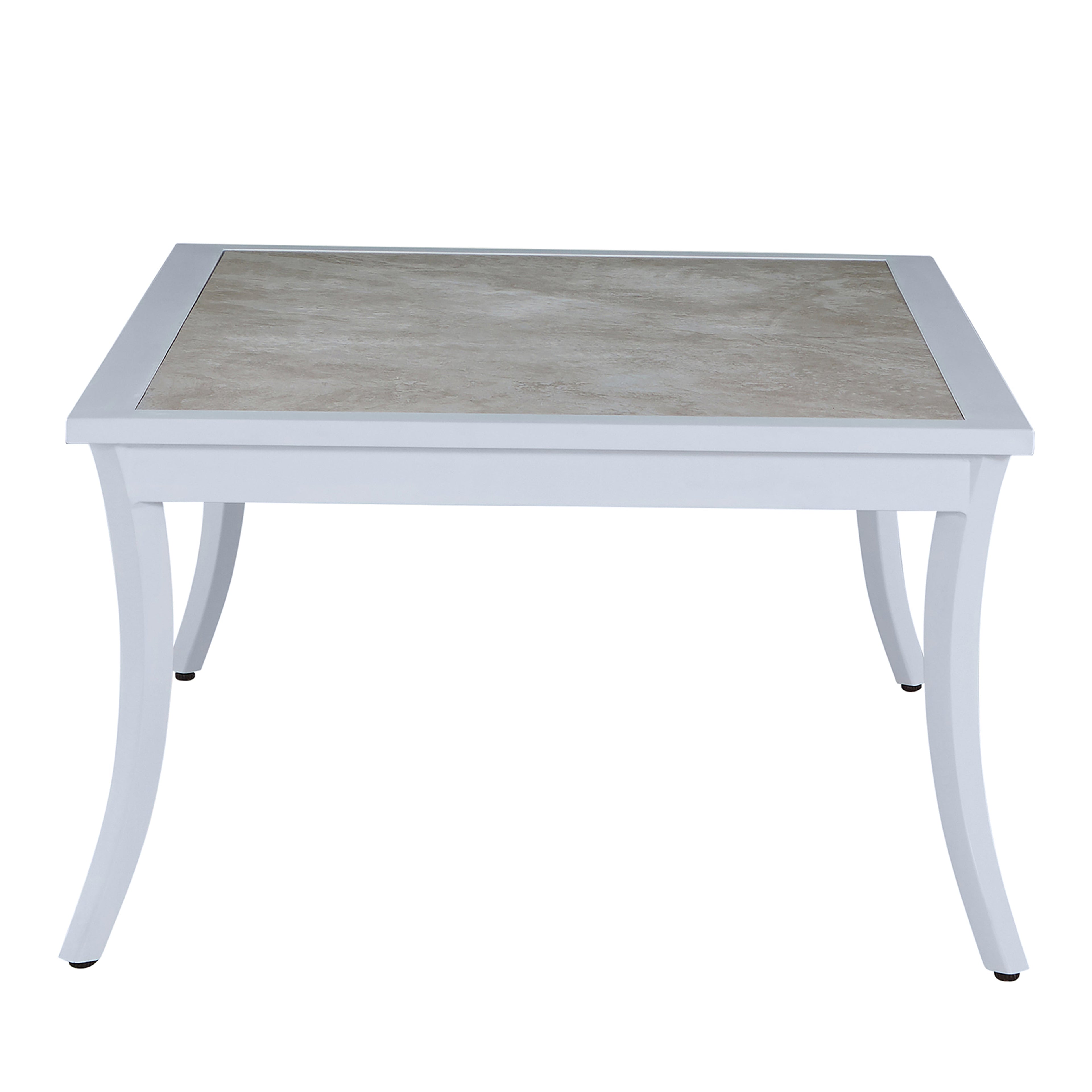 Bermuda Aluminum with Porcelain Top Coffee Table