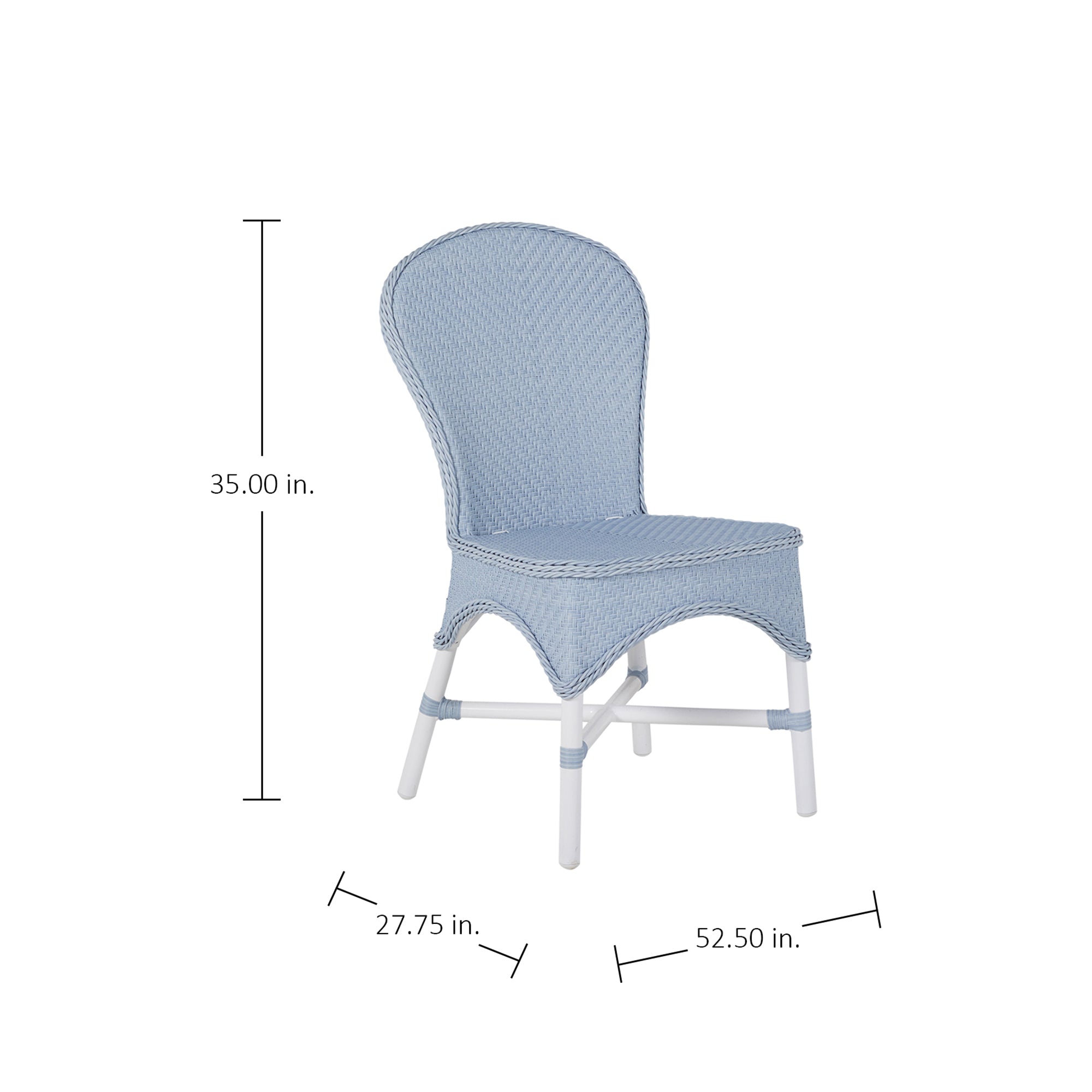 Savoy N-Dura Resin Wicker Outdoor Side Chair