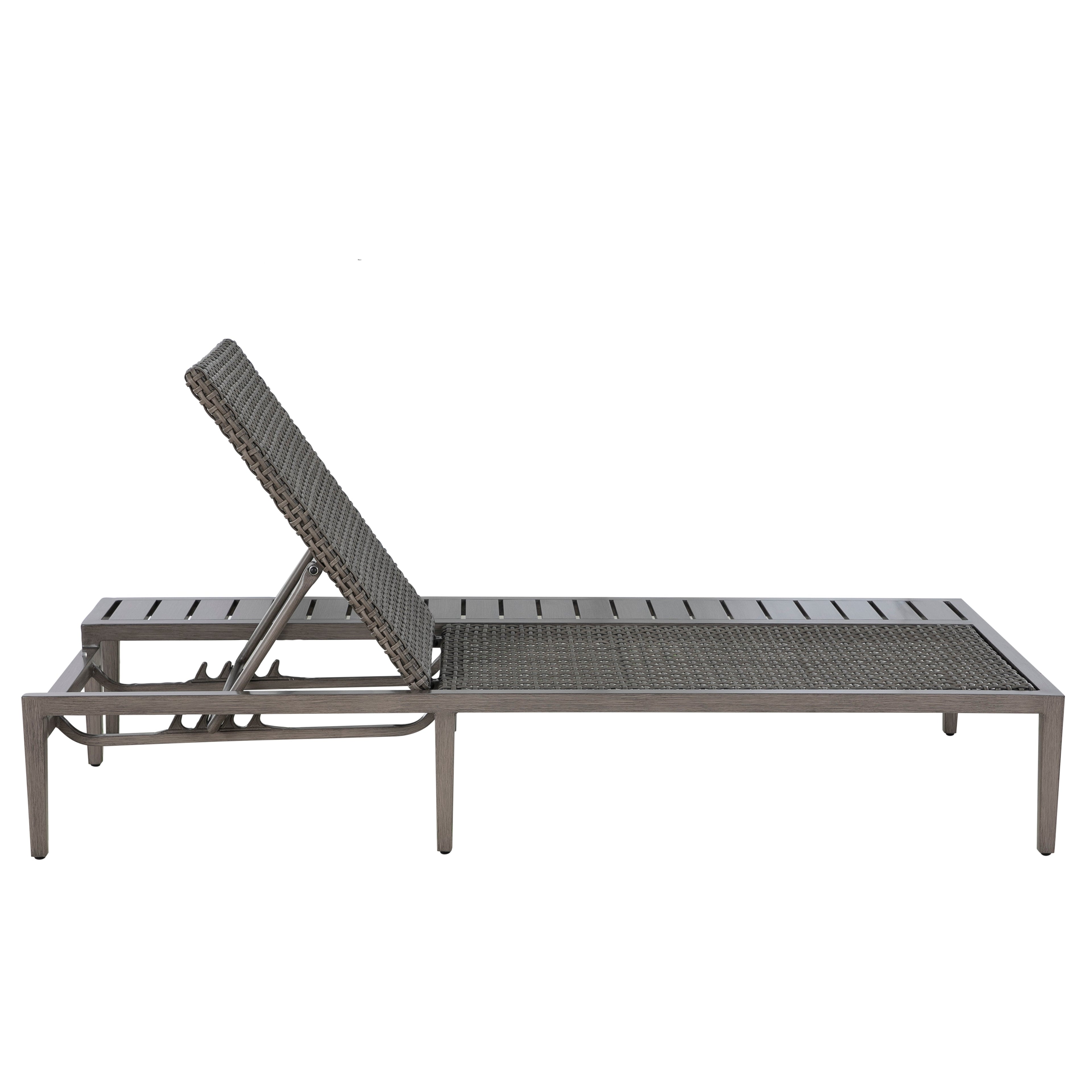 Harbor Wicker Outdoor Armless Chaise Lounge