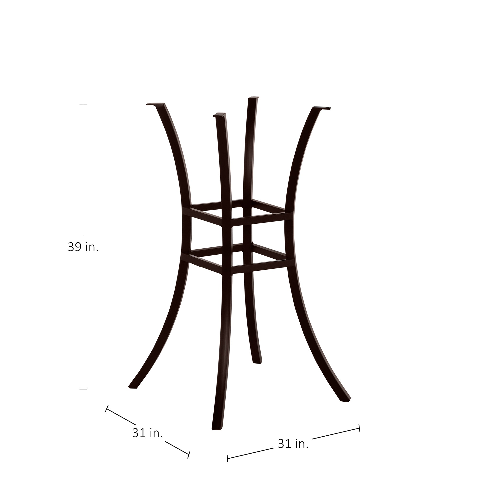 Cort Aluminum Outdoor Pedestal Bar Base