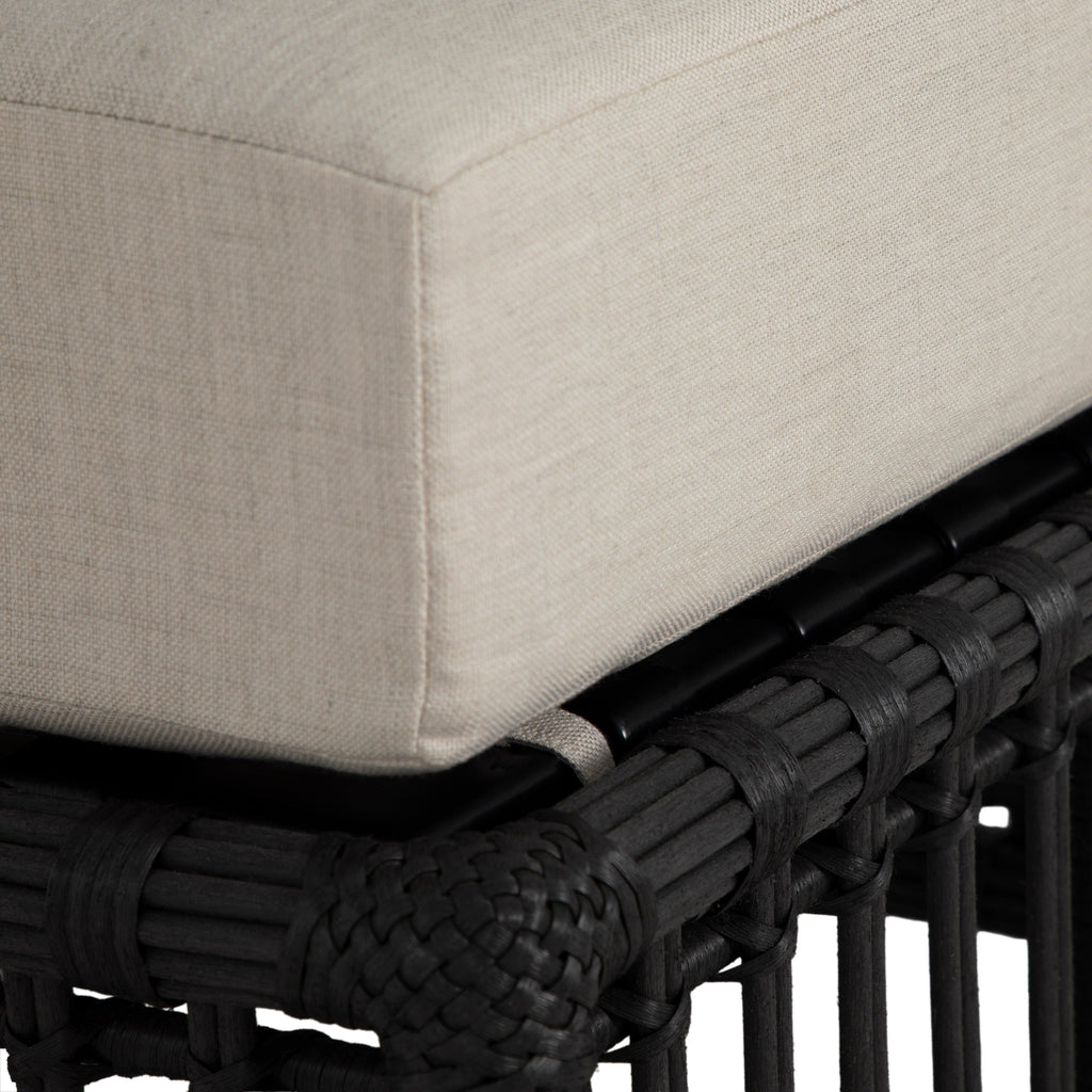 Newport N-Dura Resin Wicker Outdoor Woven Ottoman