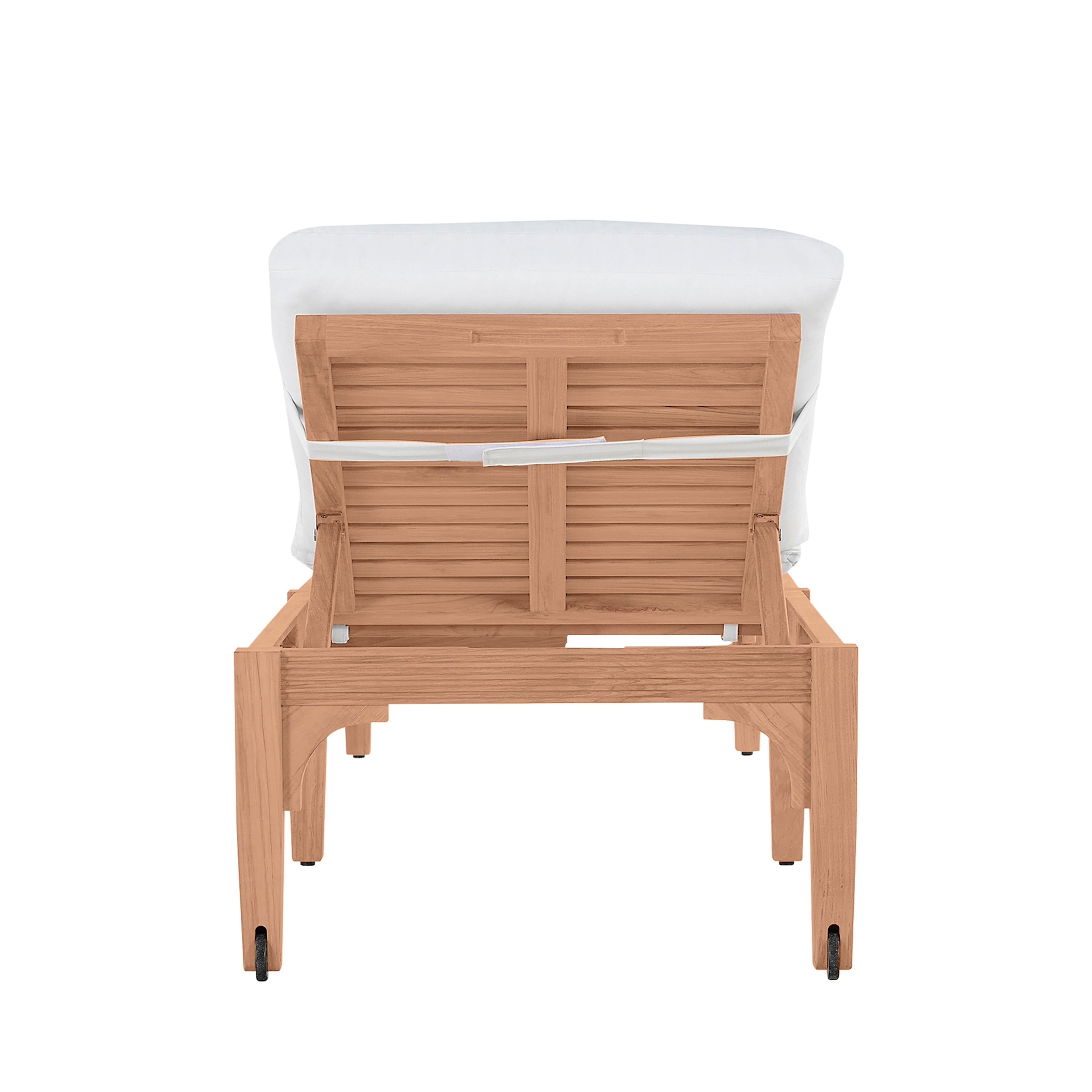 Club Teak Outdoor Armless Chaise Lounge