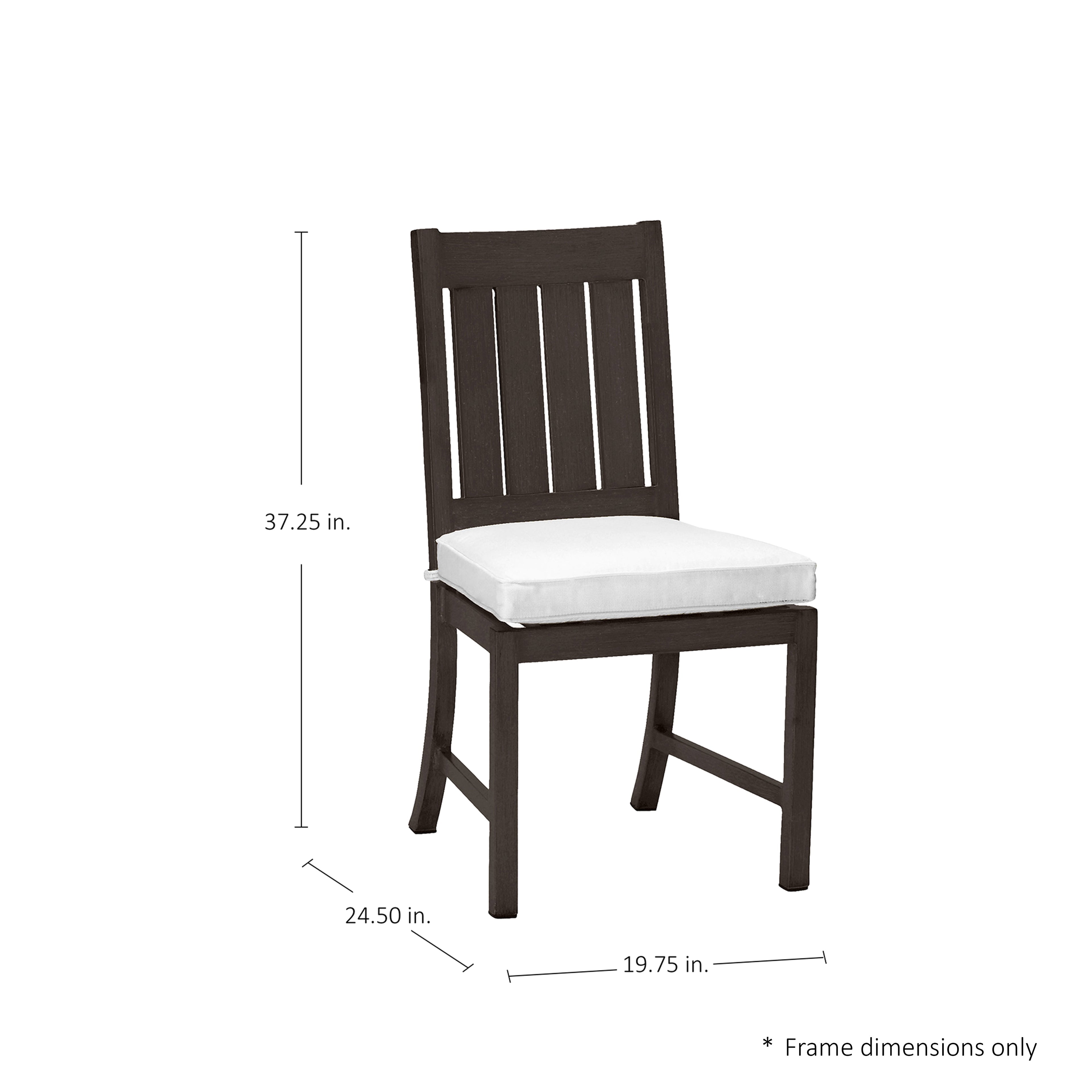 Club Croquet Aluminum Outdoor Side Chair