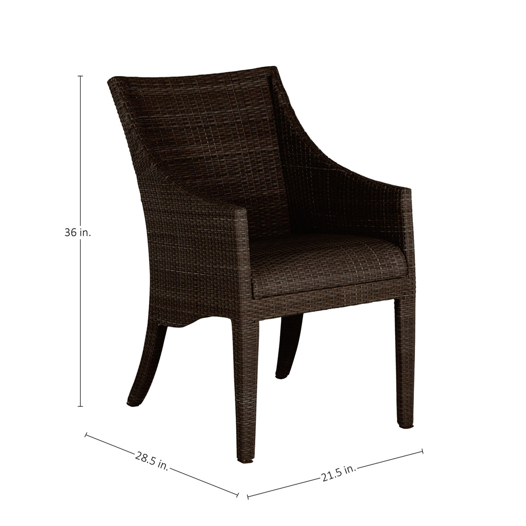 Athena Plus Woven Resin Wicker Outdoor Arm Chair