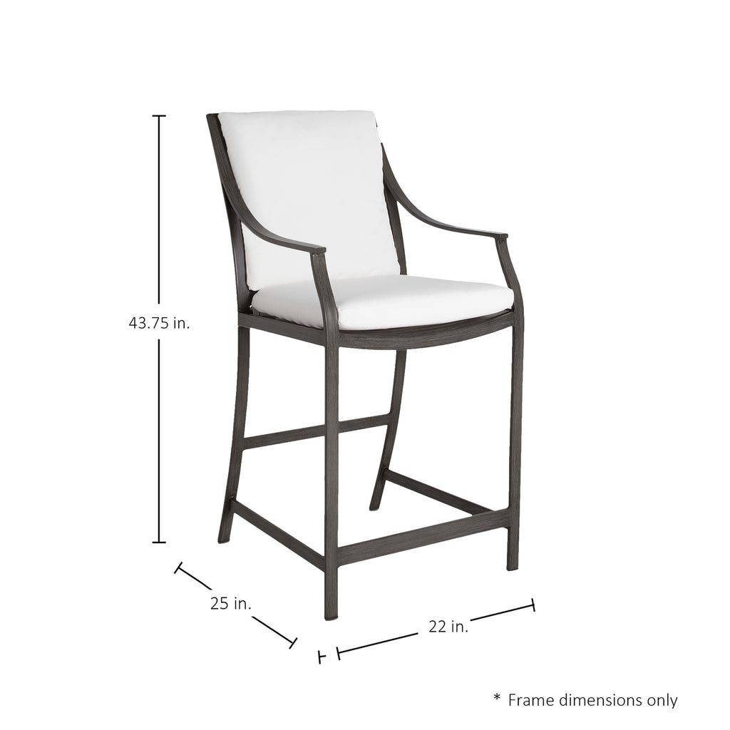 Monaco Aluminum Outdoor Counter Stool