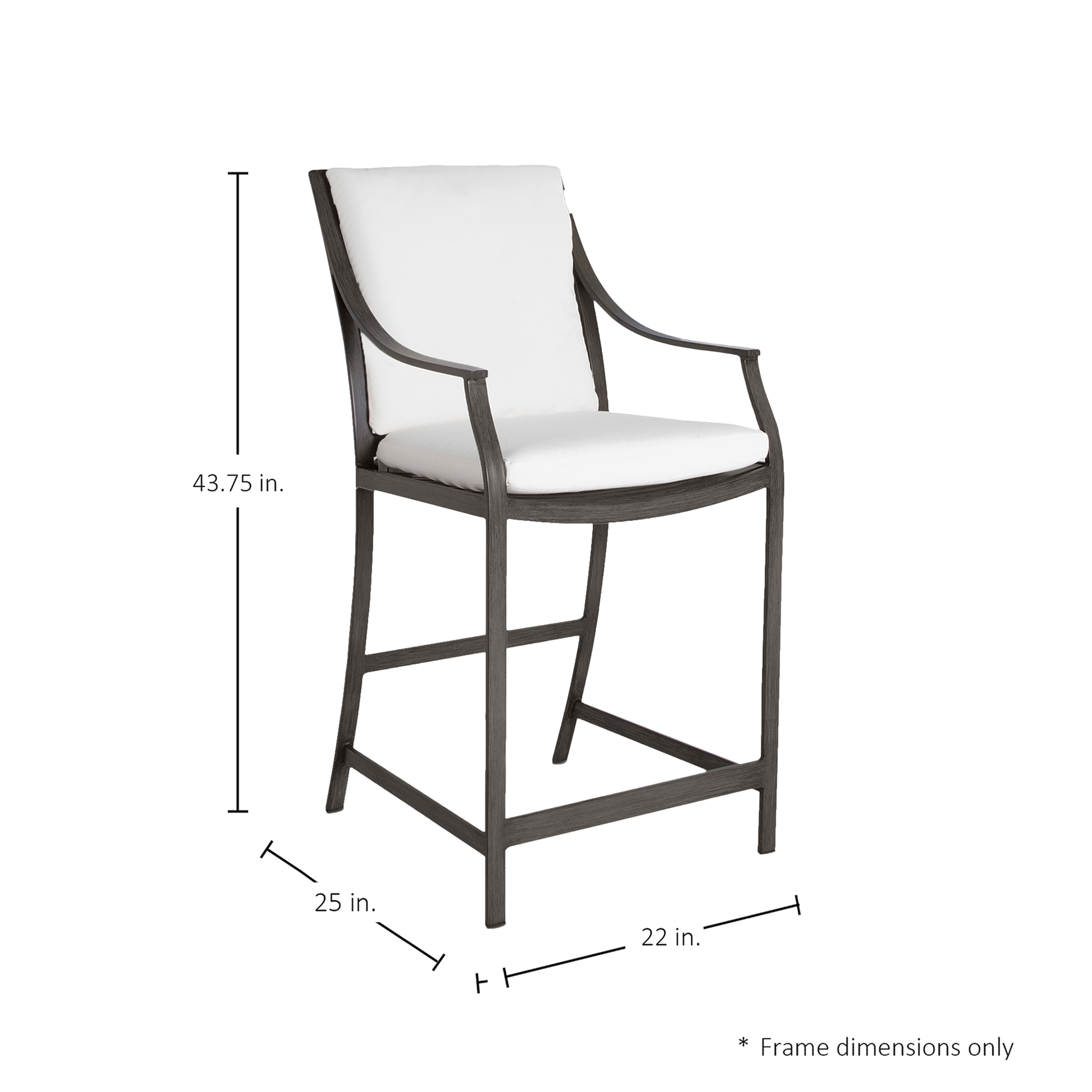 Monaco Aluminum Outdoor Counter Stool