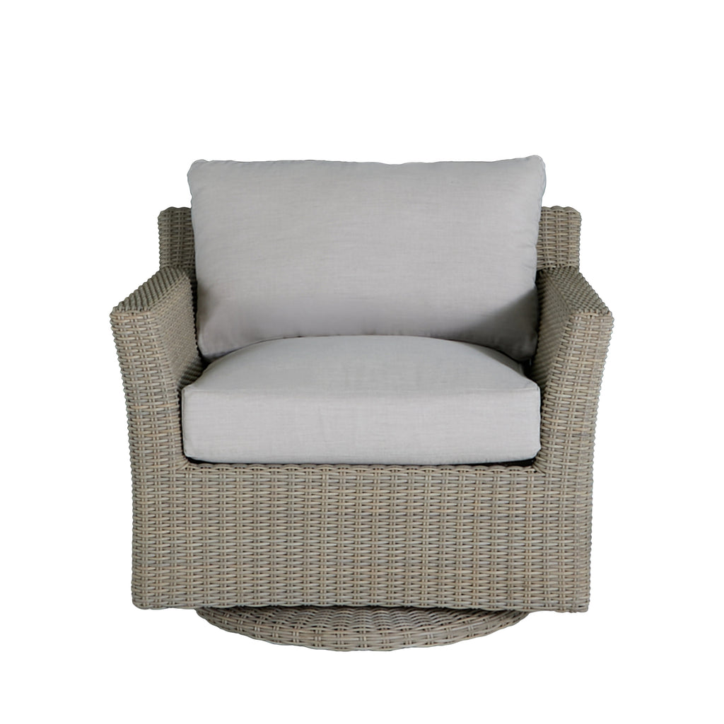 Club Woven Resin Wicker Swivel Glider Chair