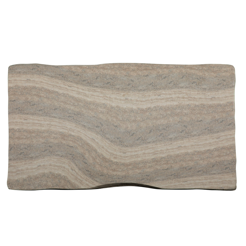 Ridge Cast Stone Outdoor Coffee Table