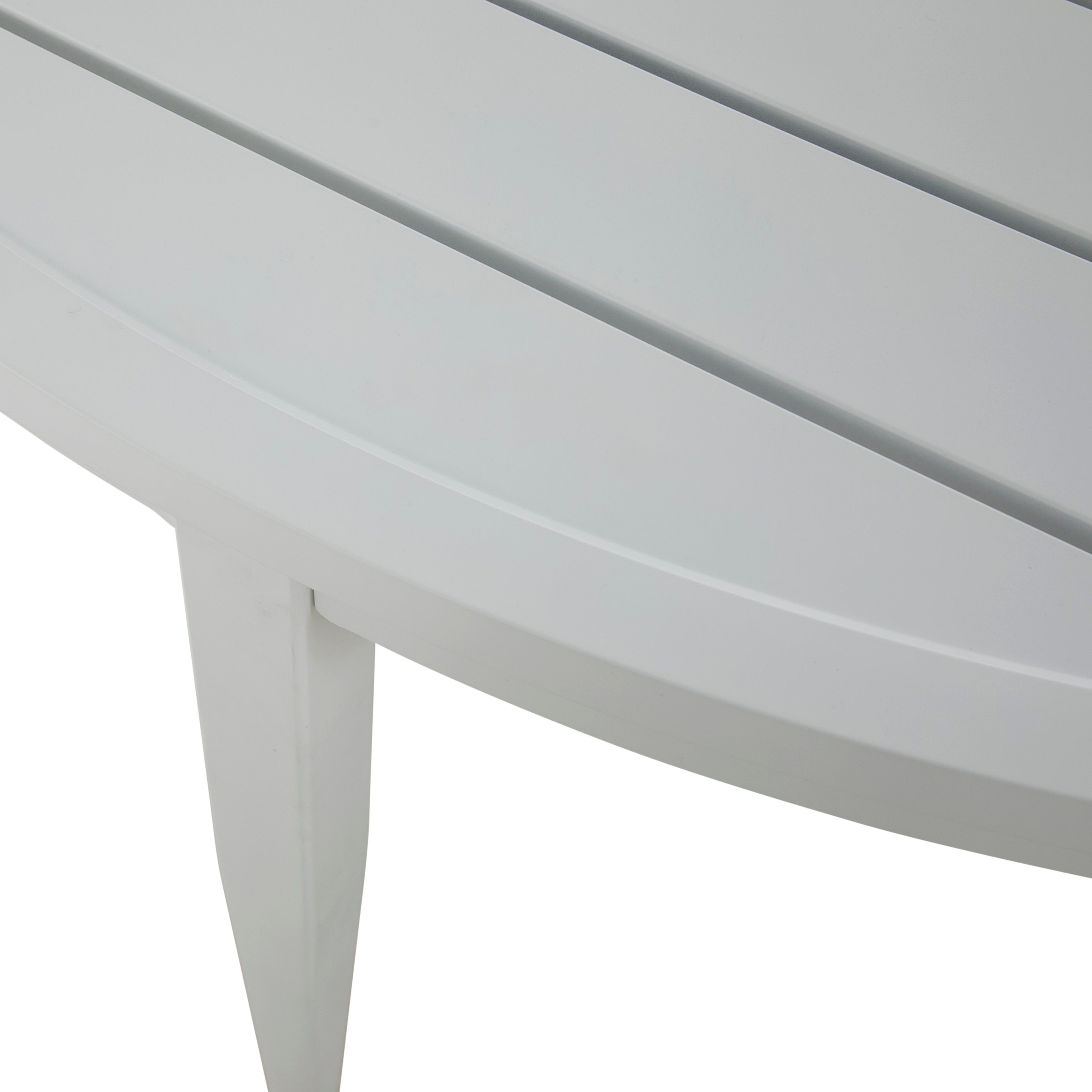 Brookings 60" Round Outdoor Slatted Dining Table