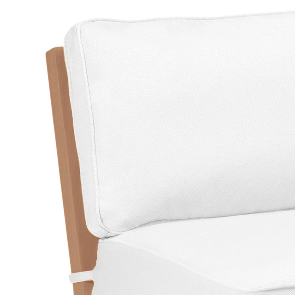 Club Teak Outdoor Sectional Slipper Chair