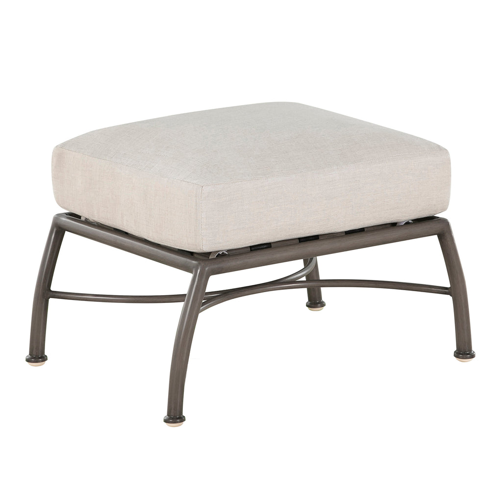 Elegante Aluminum Outdoor Woven Ottoman