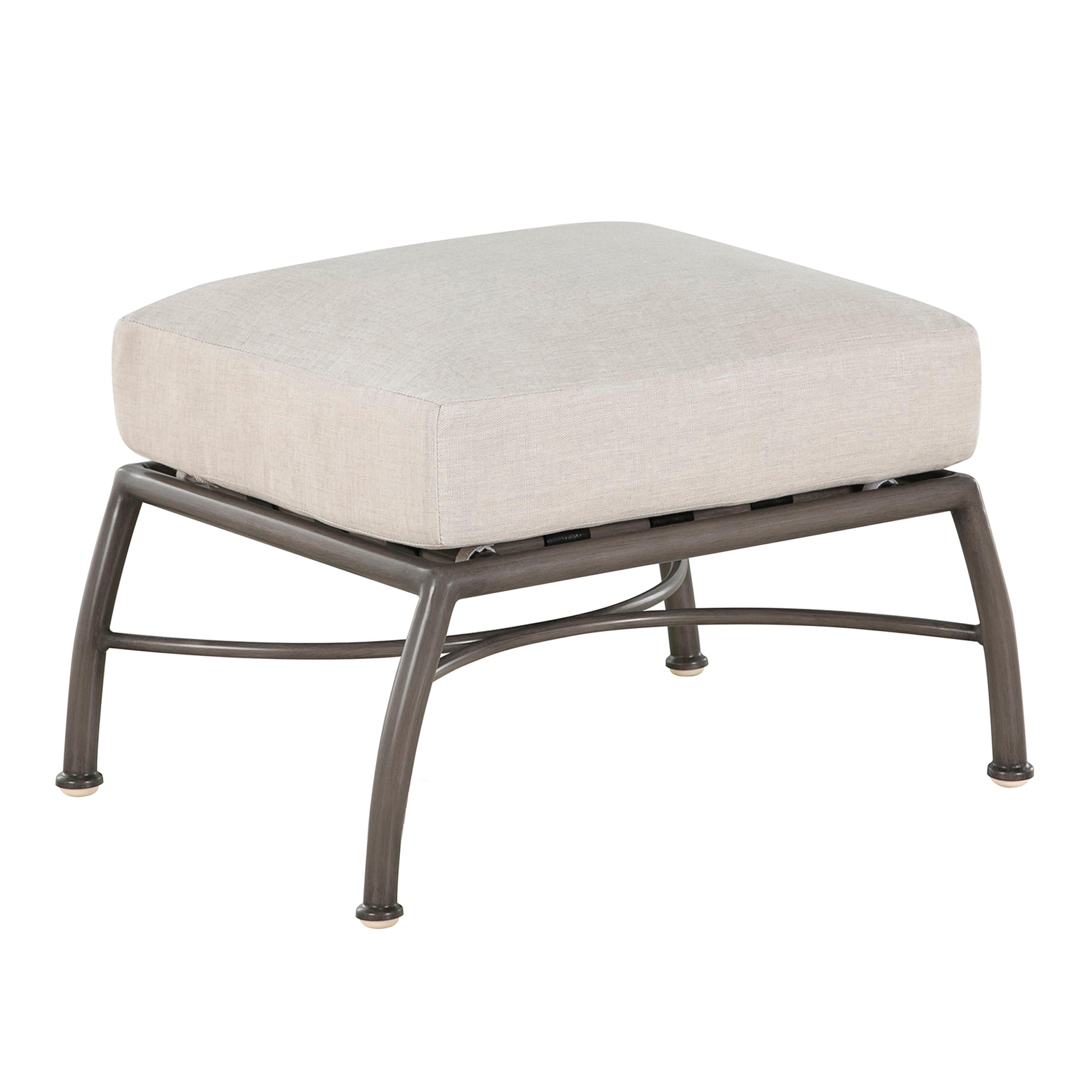 Elegante Aluminum Outdoor Woven Ottoman