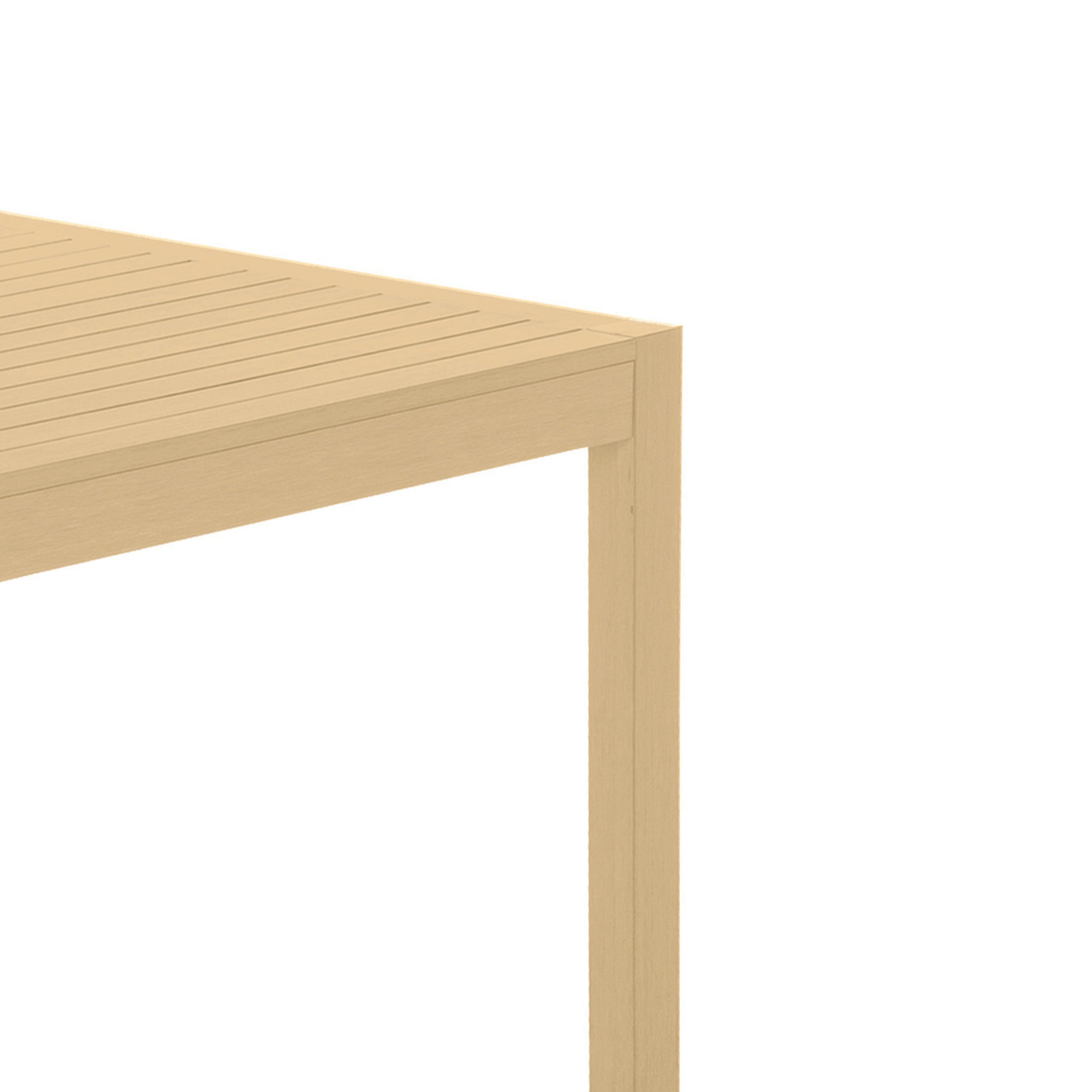 Portside 42" Square Outdoor Slatted Top Table