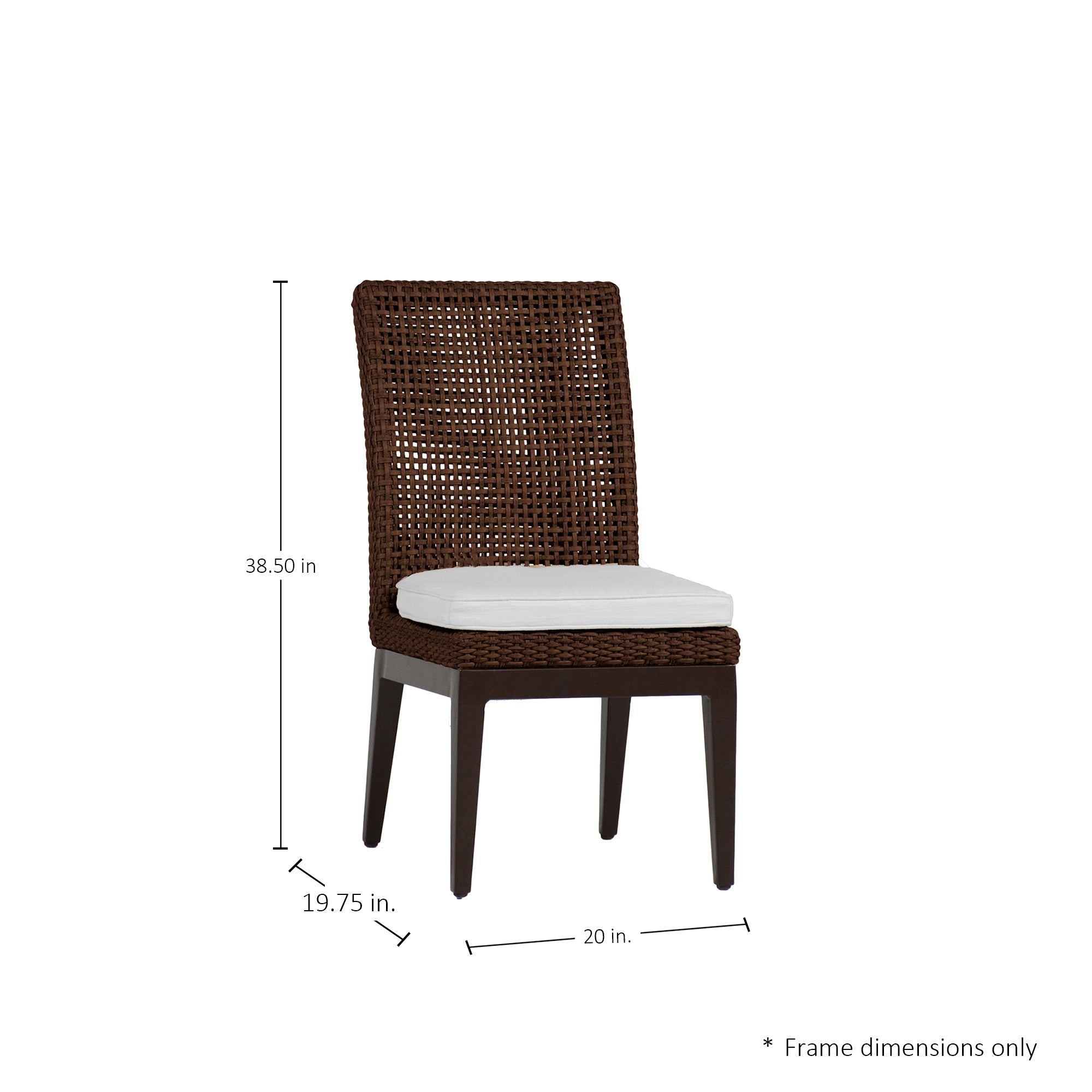 Peninsula N-Dura Resin Wicker Outdoor Side Chair