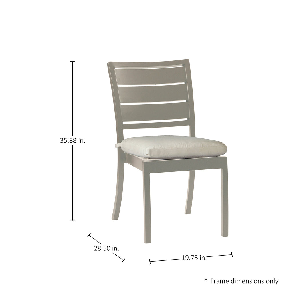 Charleston Aluminum Outdoor Side Chair