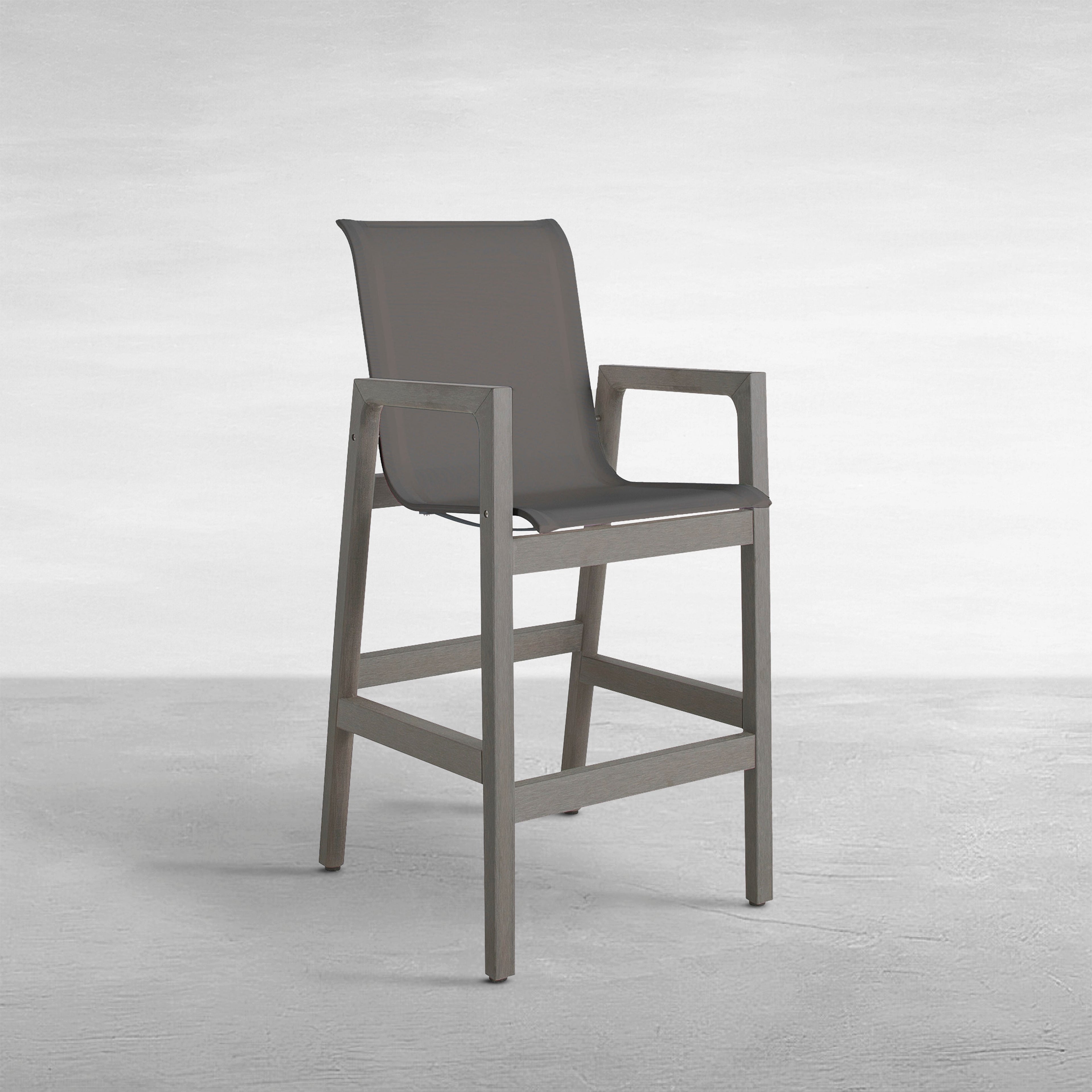 Seashore N-Dura Wood Outdoor Bar Stool
