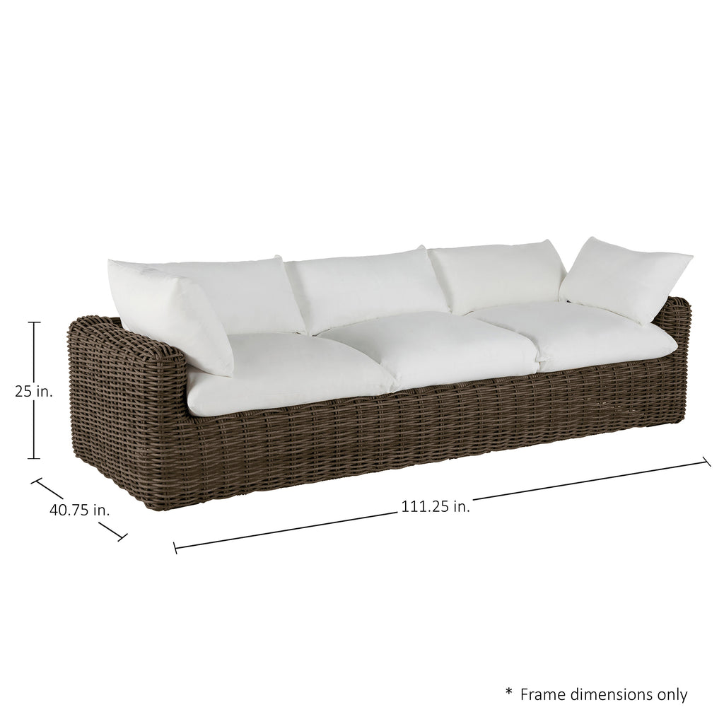 Montecito Resin Wicker Outdoor Sofa