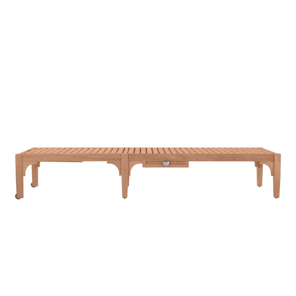 Club Teak Outdoor Armless Chaise Lounge