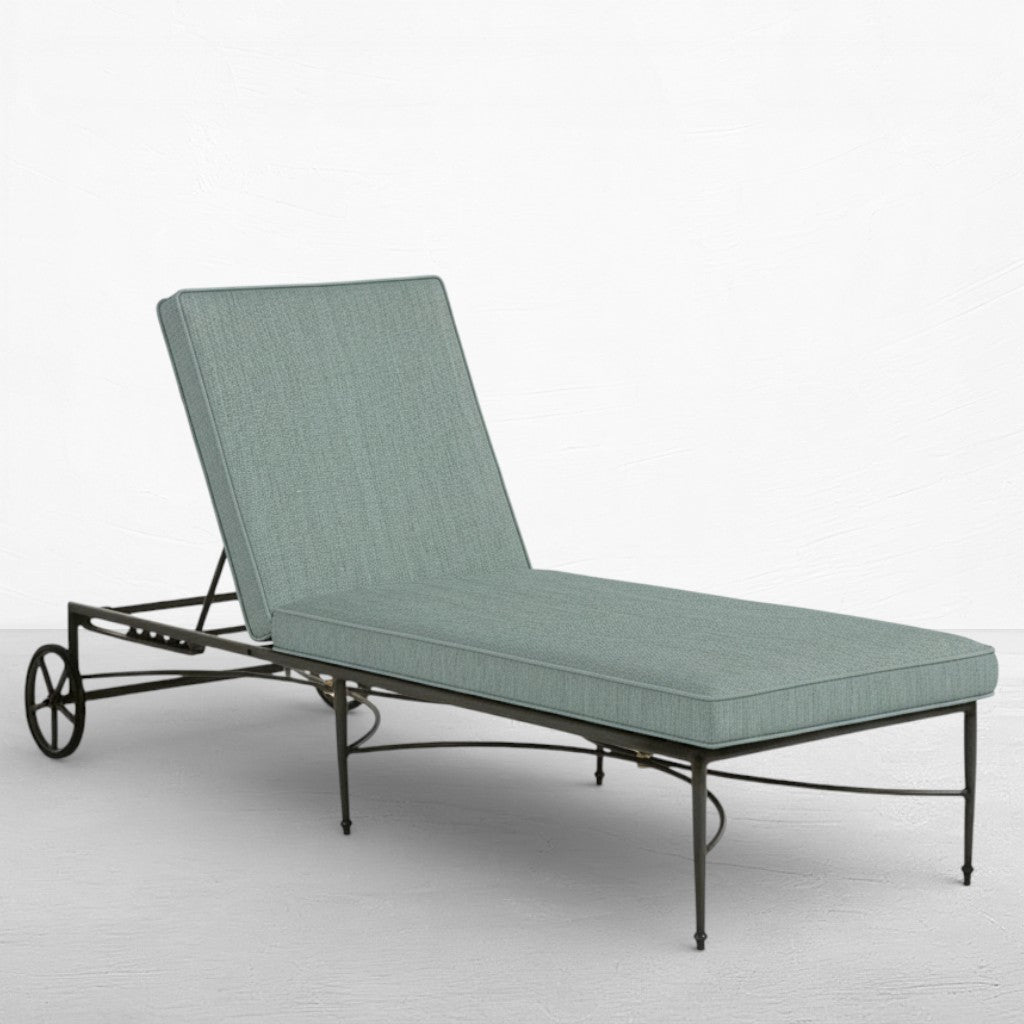 QS Roma Chaise Lounge, Slate Gray-Cast Mist