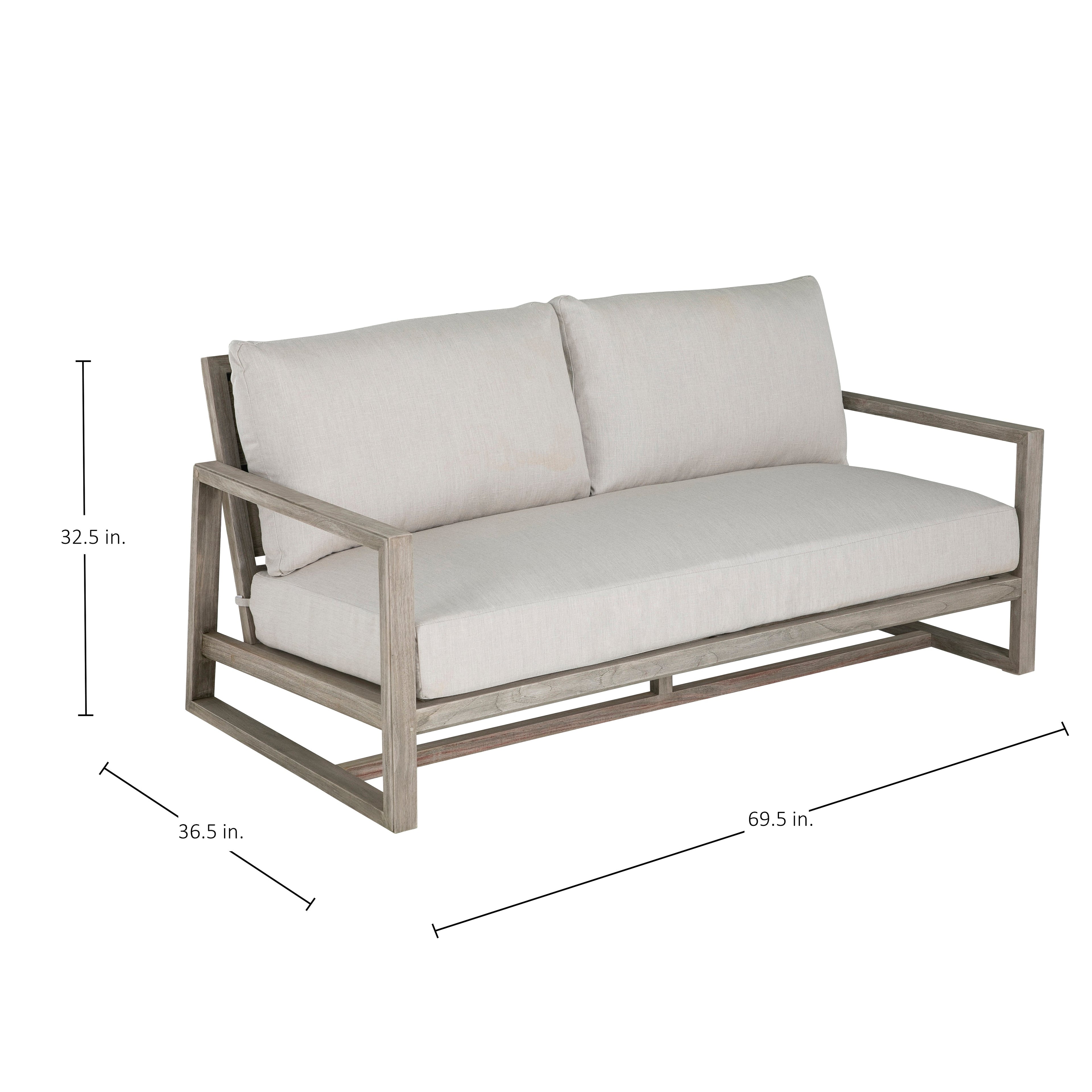 Avondale Teak Outdoor Loveseat