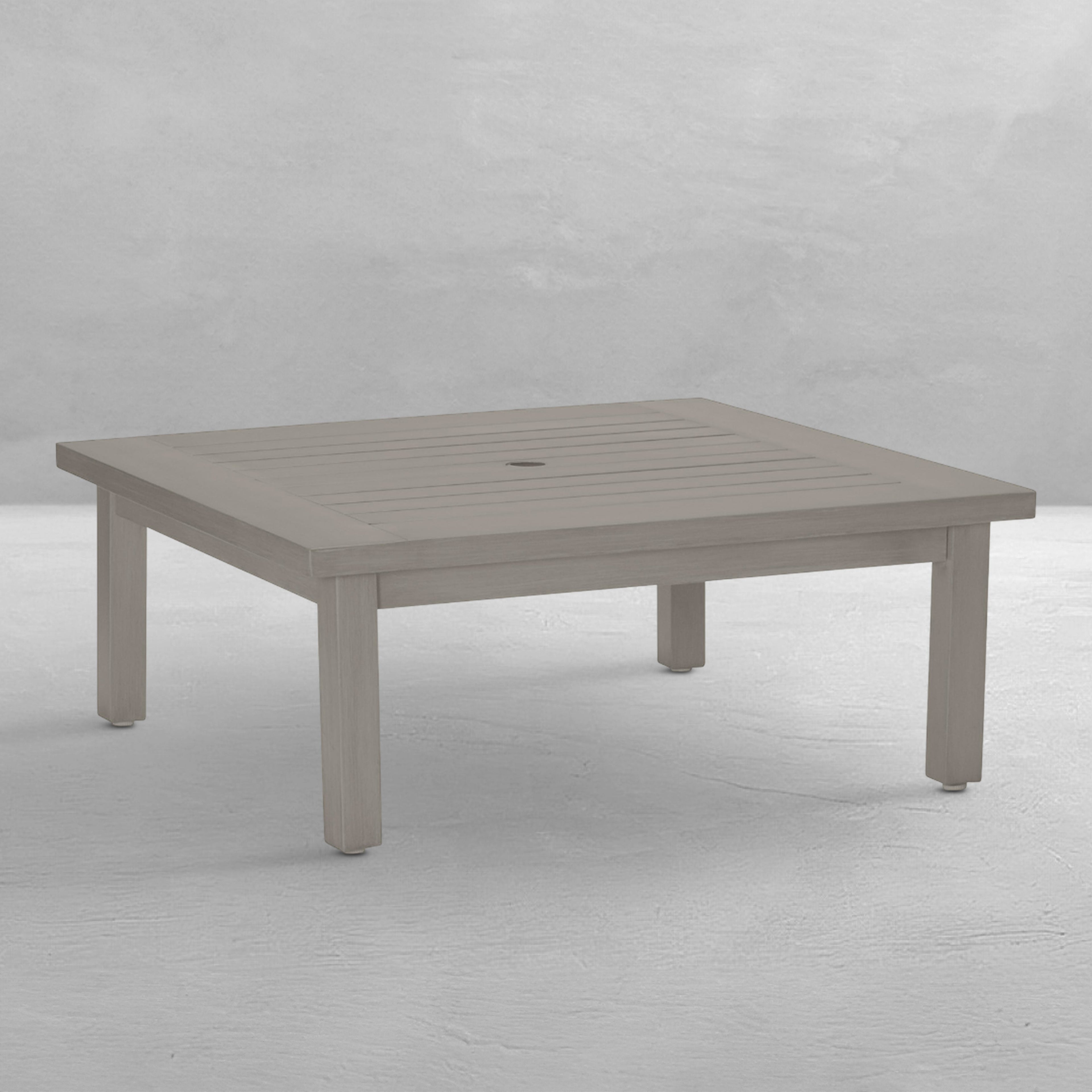 Club Aluminum 43" Square Outdoor Coffee Table