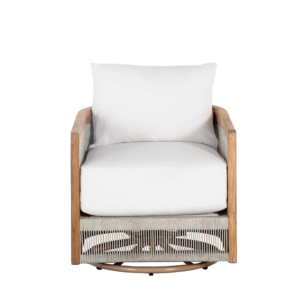 Avalon Teak Outdoor Swivel Lounge Chair