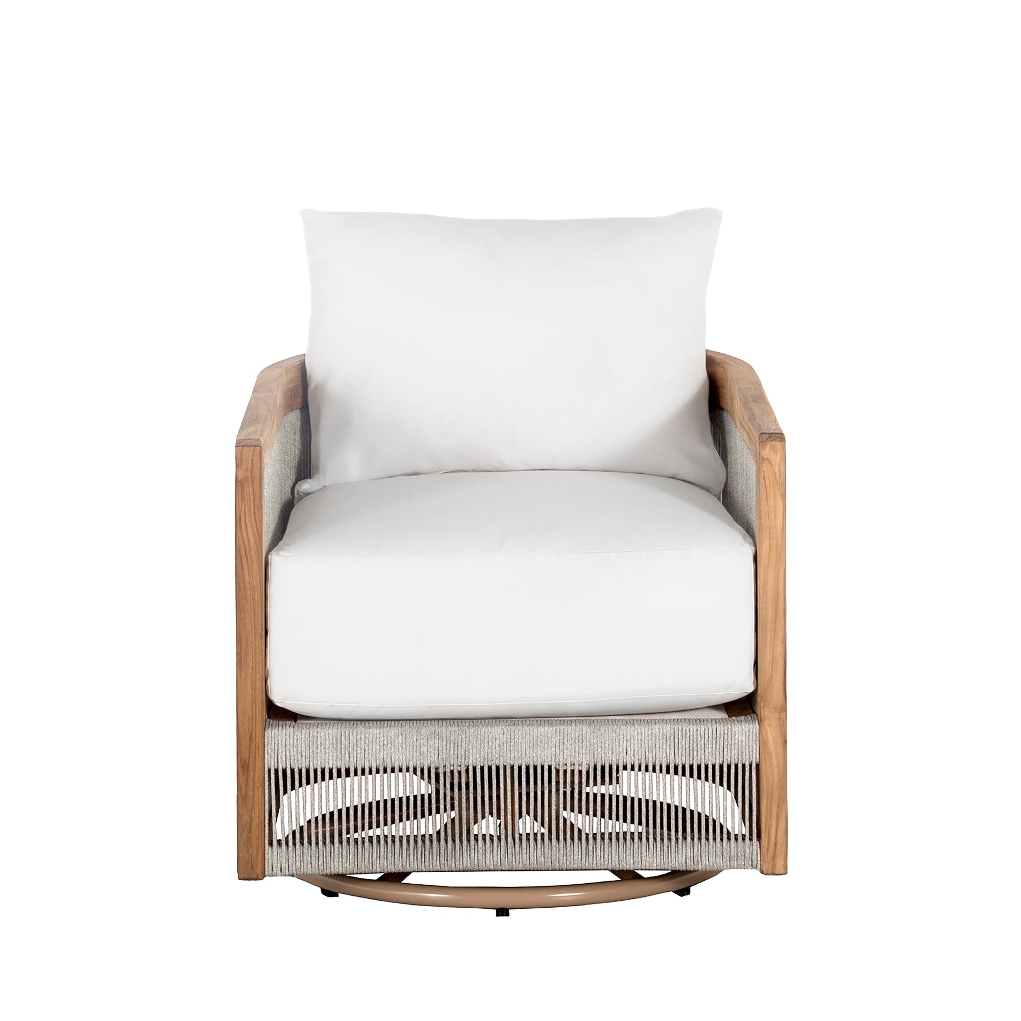 Avalon Teak Outdoor Swivel Lounge Chair