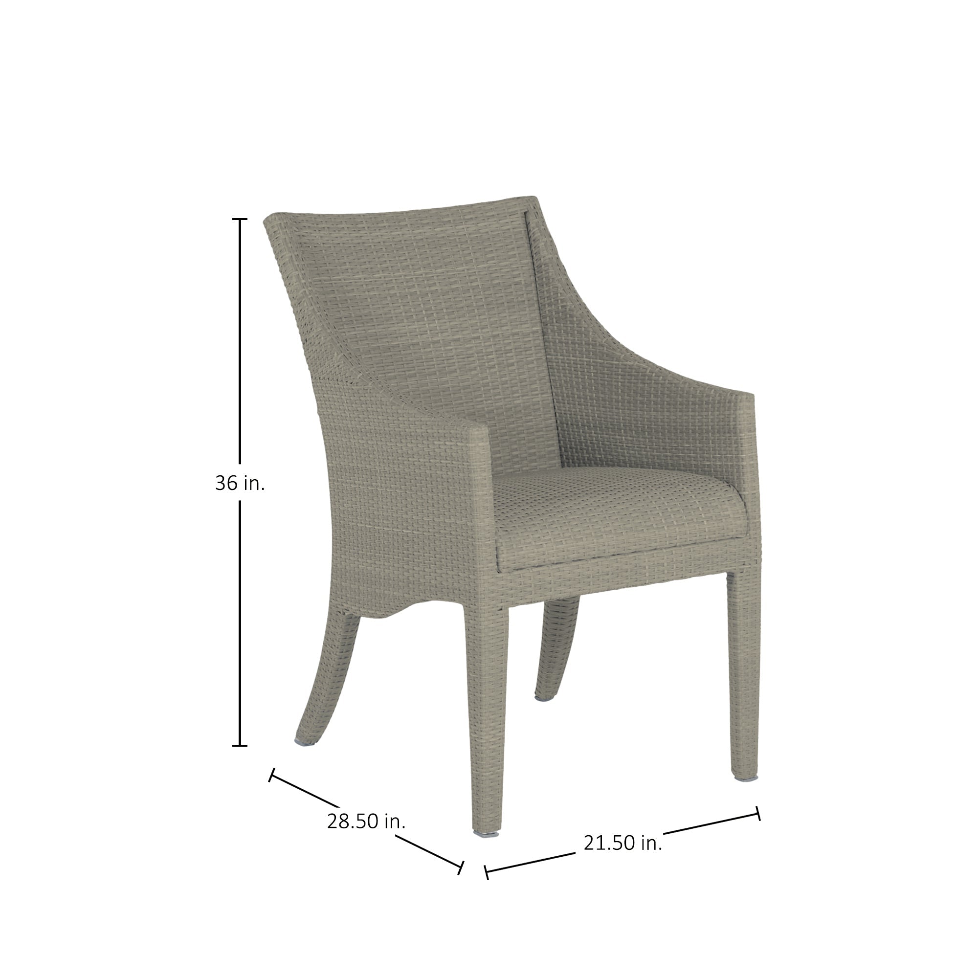Athena Plus Woven Resin Wicker Outdoor Arm Chair