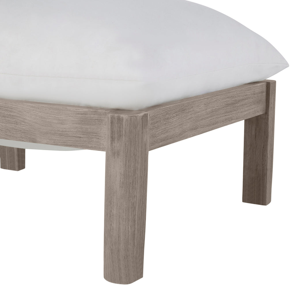 Monterey Teak Outdoor Woven Ottoman