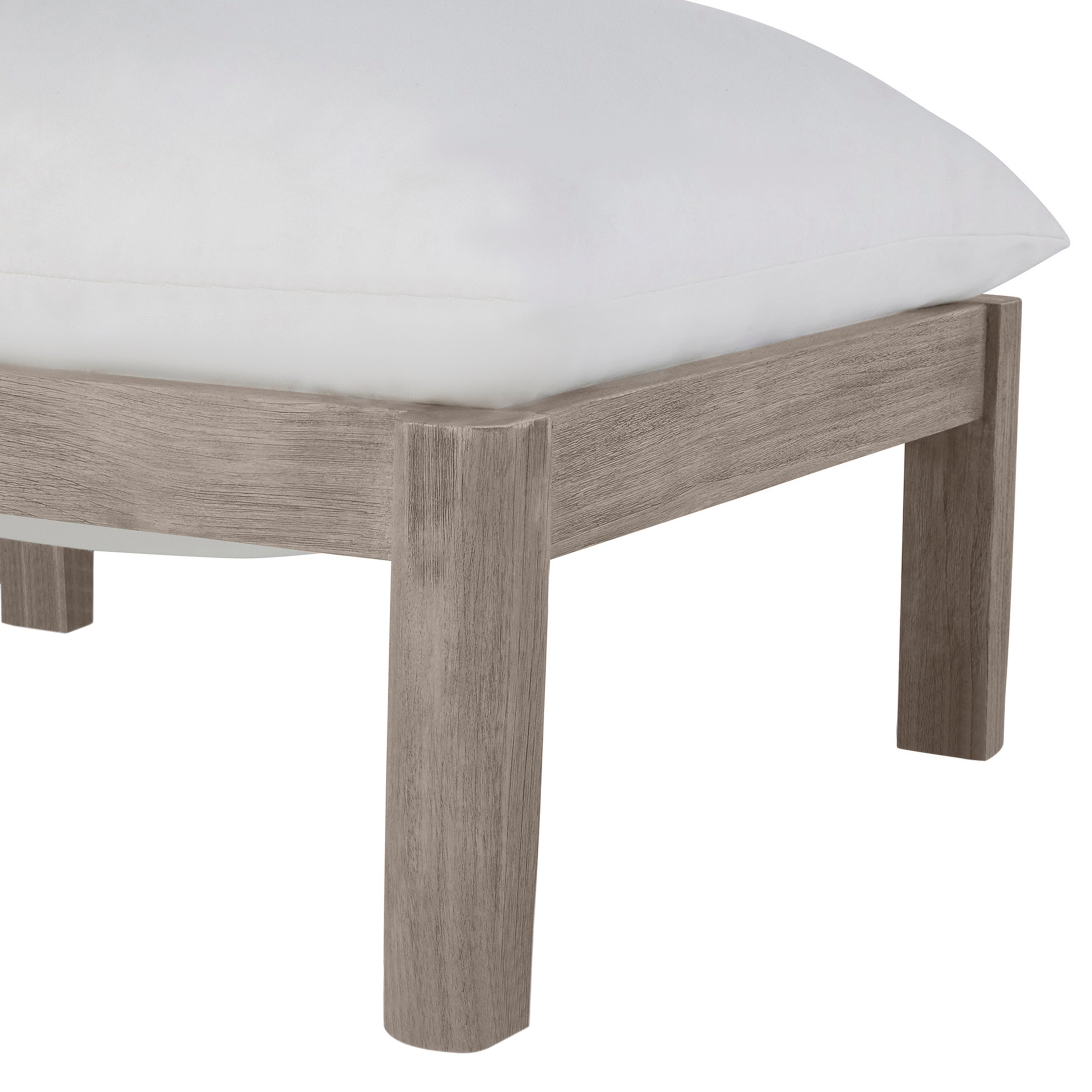 Monterey Teak Outdoor Woven Ottoman