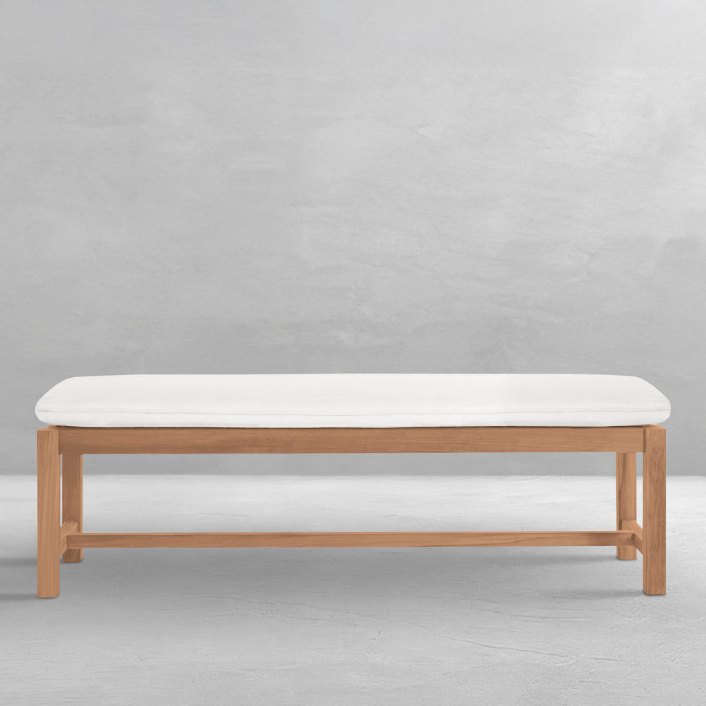 Club Teak Backless Outdoor Bench