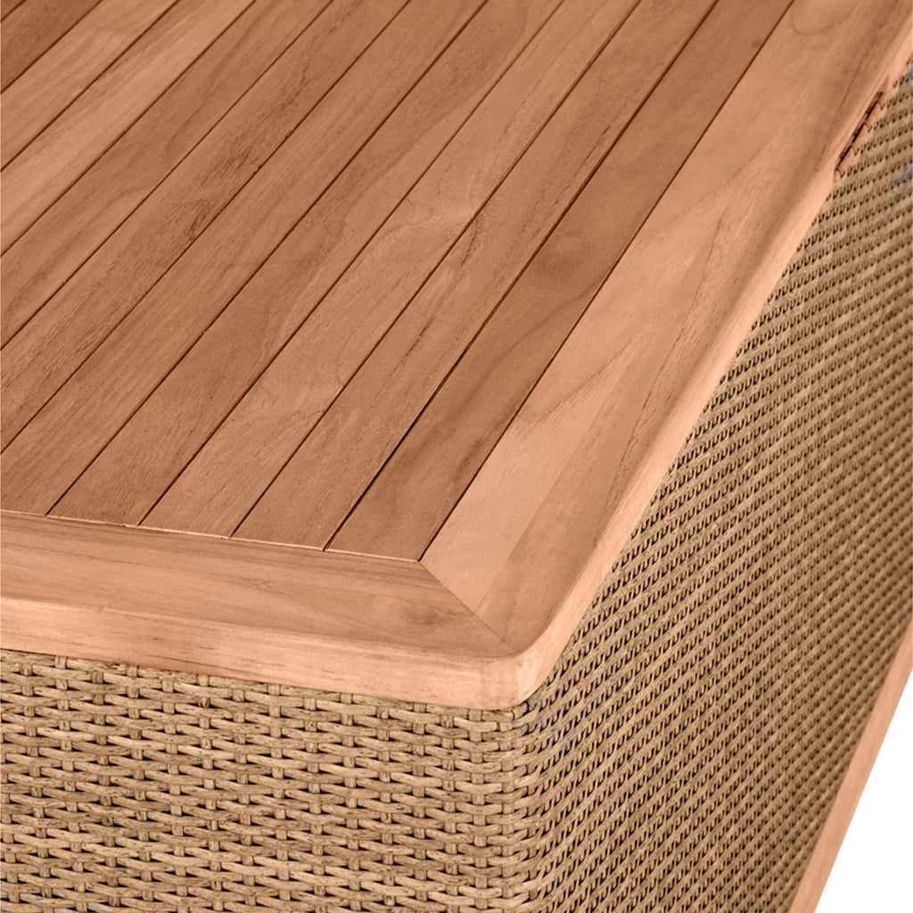 Chesapeake N-Dura Resin Wicker Outdoor Storage Box
