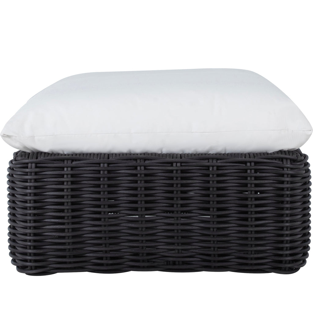 Montecito N-Dura Resin Outdoor Woven Ottoman
