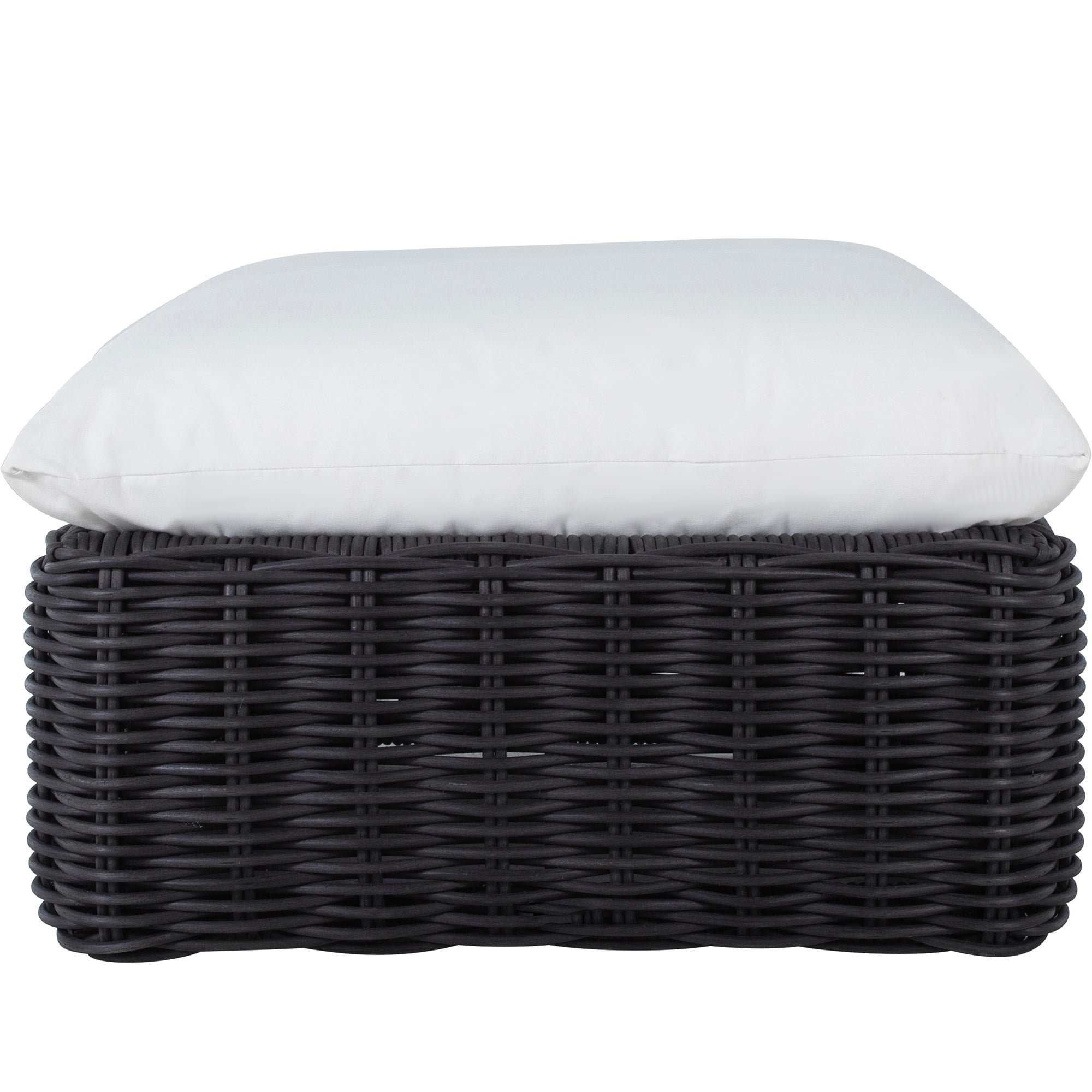Montecito N-Dura Resin Outdoor Woven Ottoman
