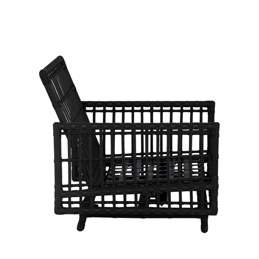 Newport Wicker Outdoor Woven Spring Lounge Chair