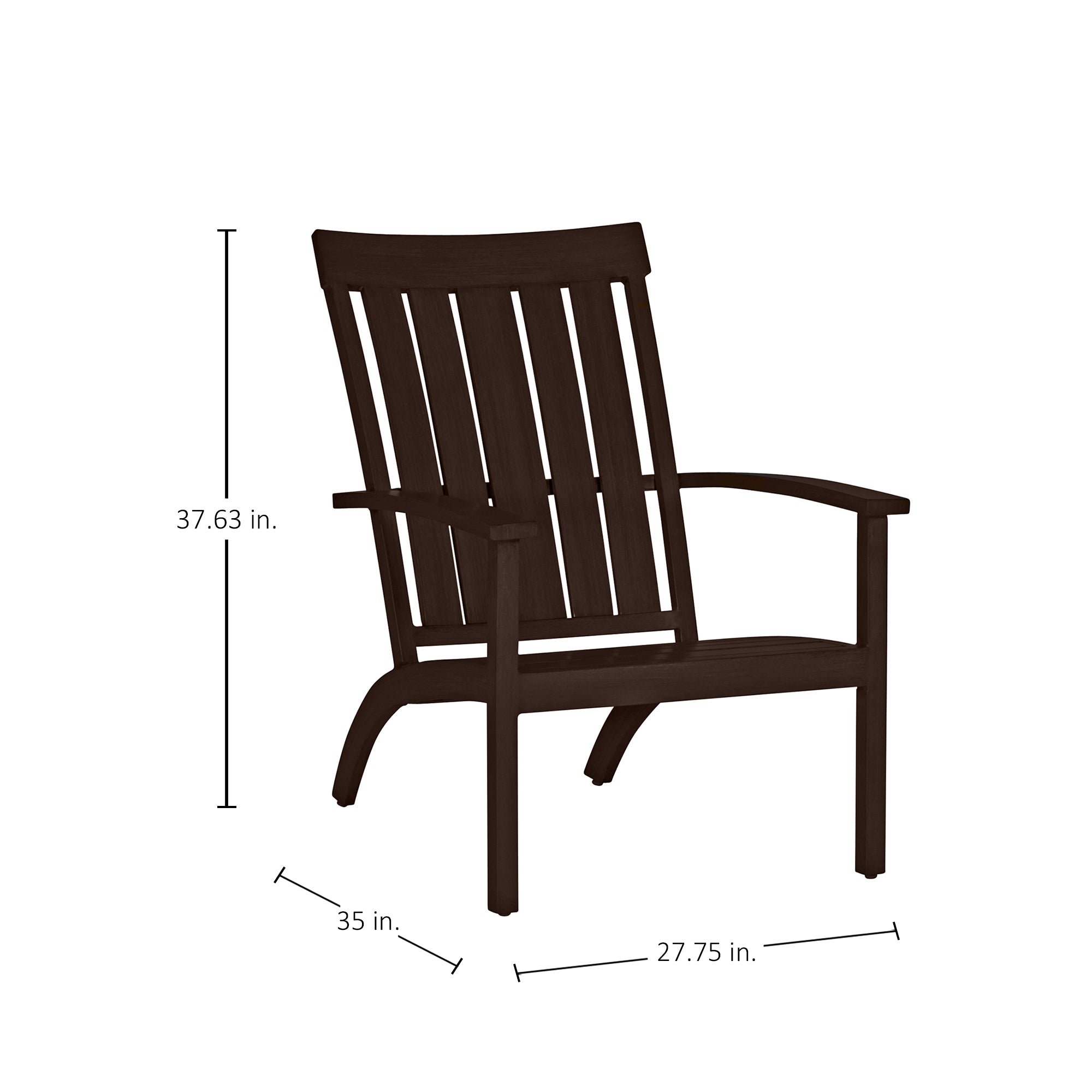 Club Aluminum Outdoor Adirondack Chair