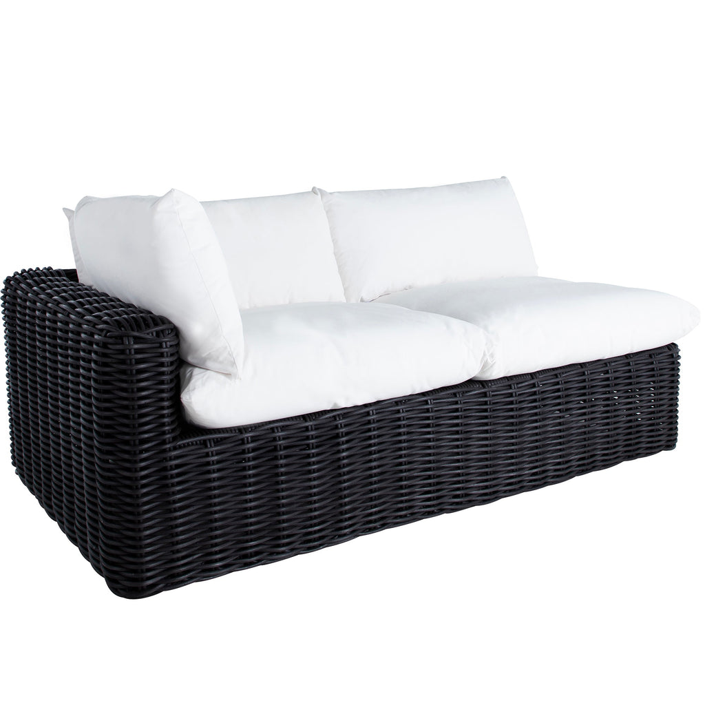 Montecito Resin Wicker Left Arm Facing Loveseat