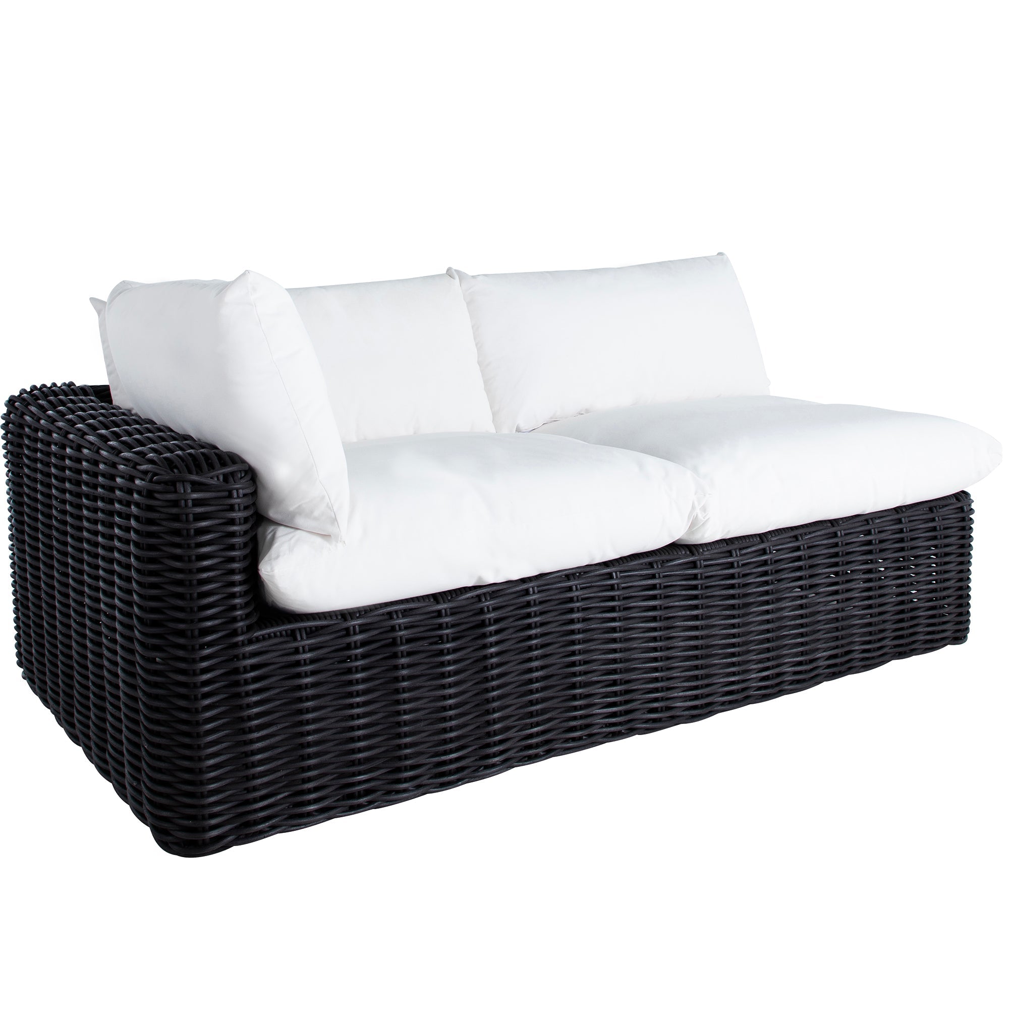 Montecito Resin Wicker Left Arm Facing Loveseat