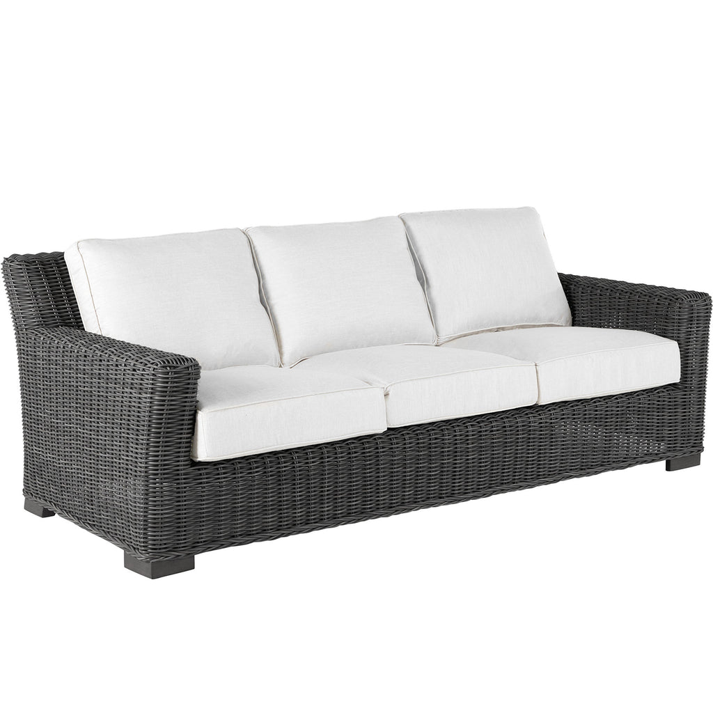 Rustic Resin Wicker Outdoor Sofa