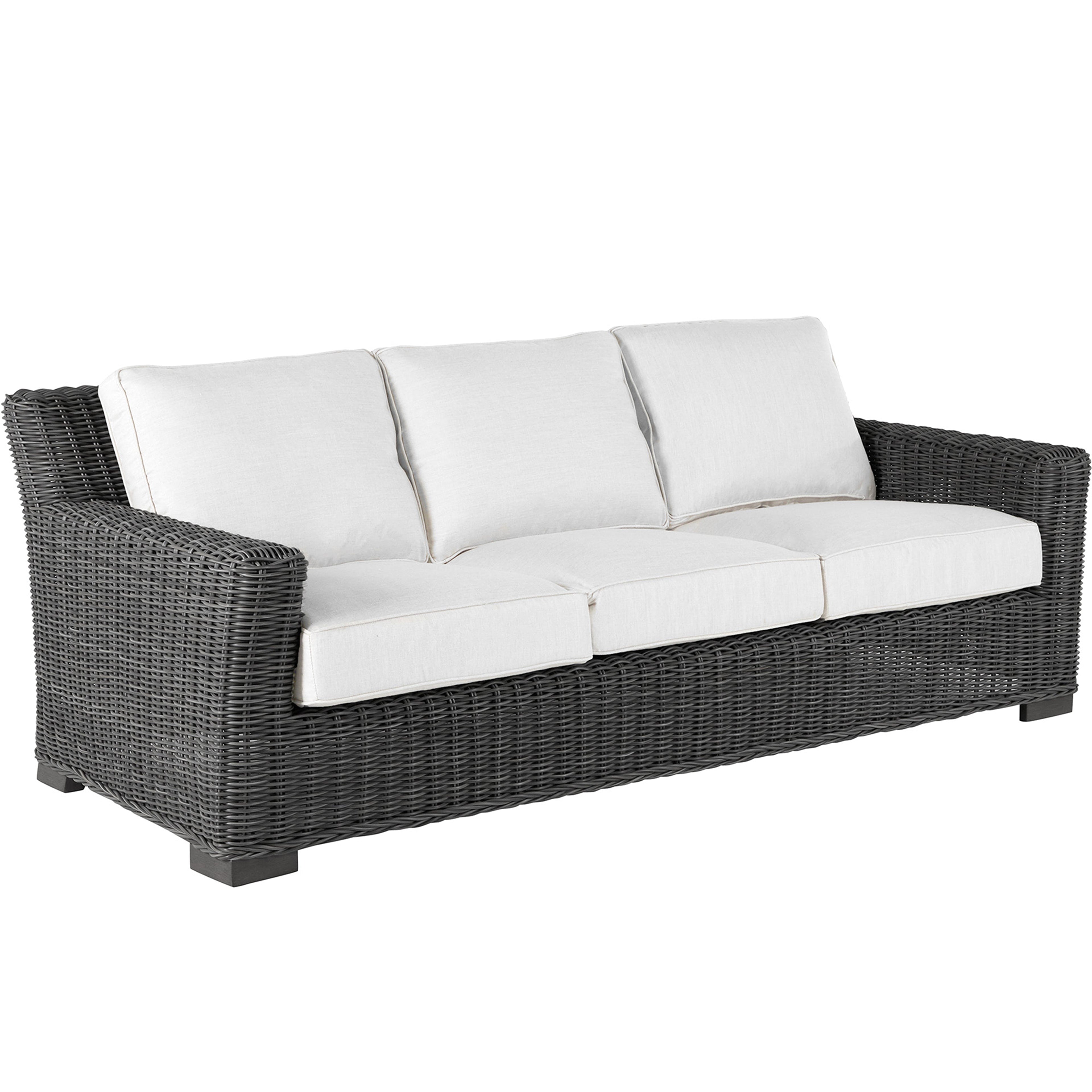 Rustic Resin Wicker Outdoor Sofa