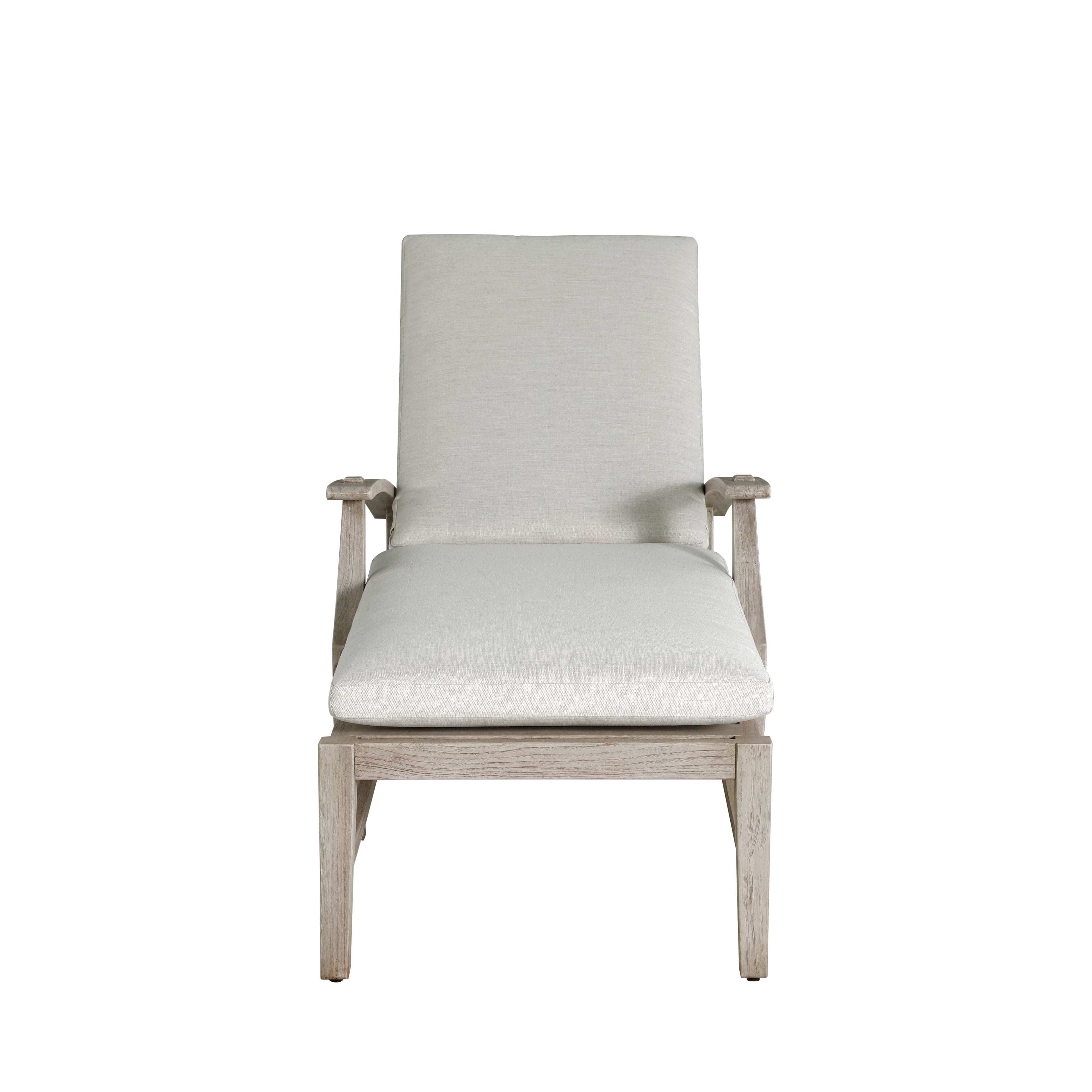 Croquet Teak Outdoor Chaise Lounge