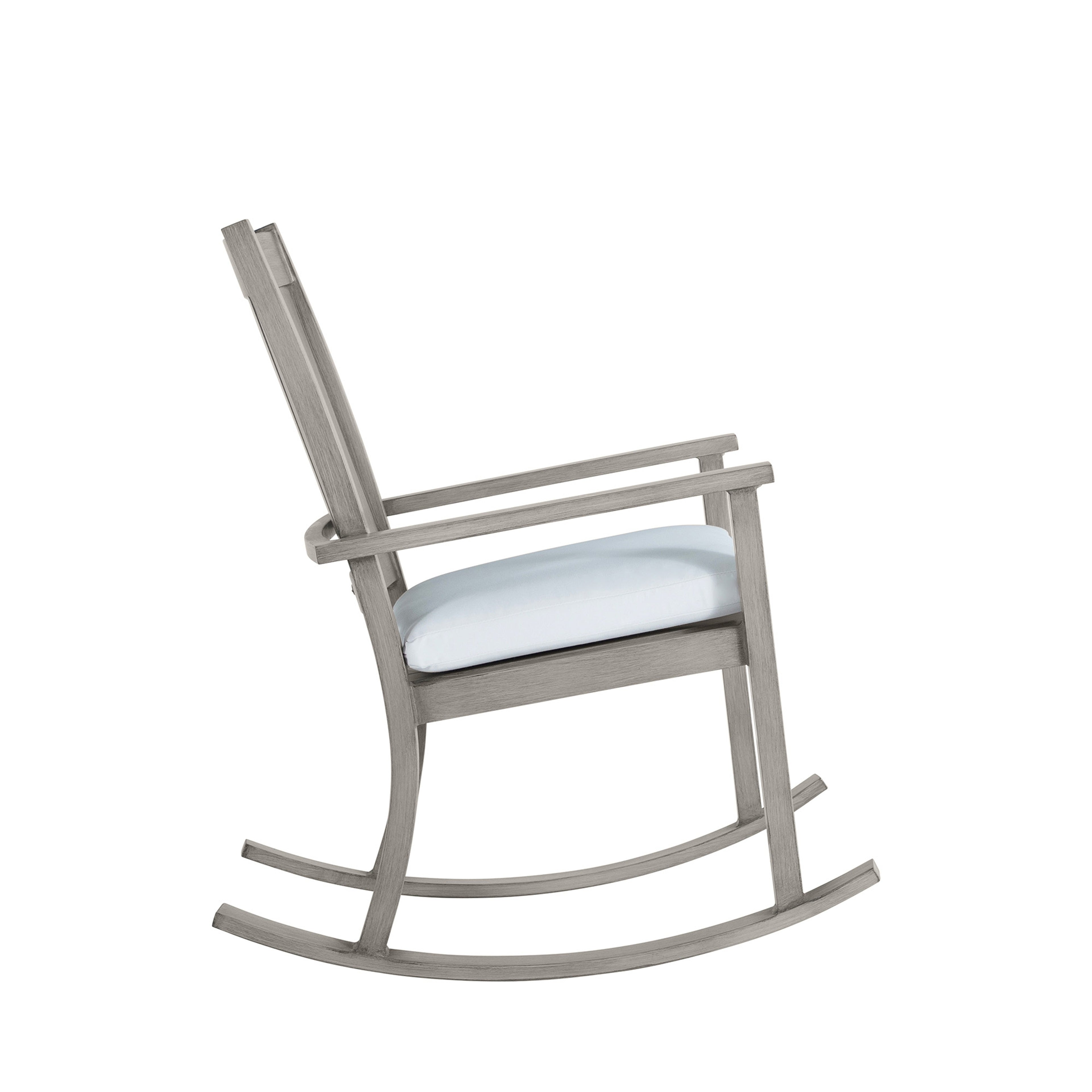 Club Aluminum Outdoor Slatted Rocker Chair
