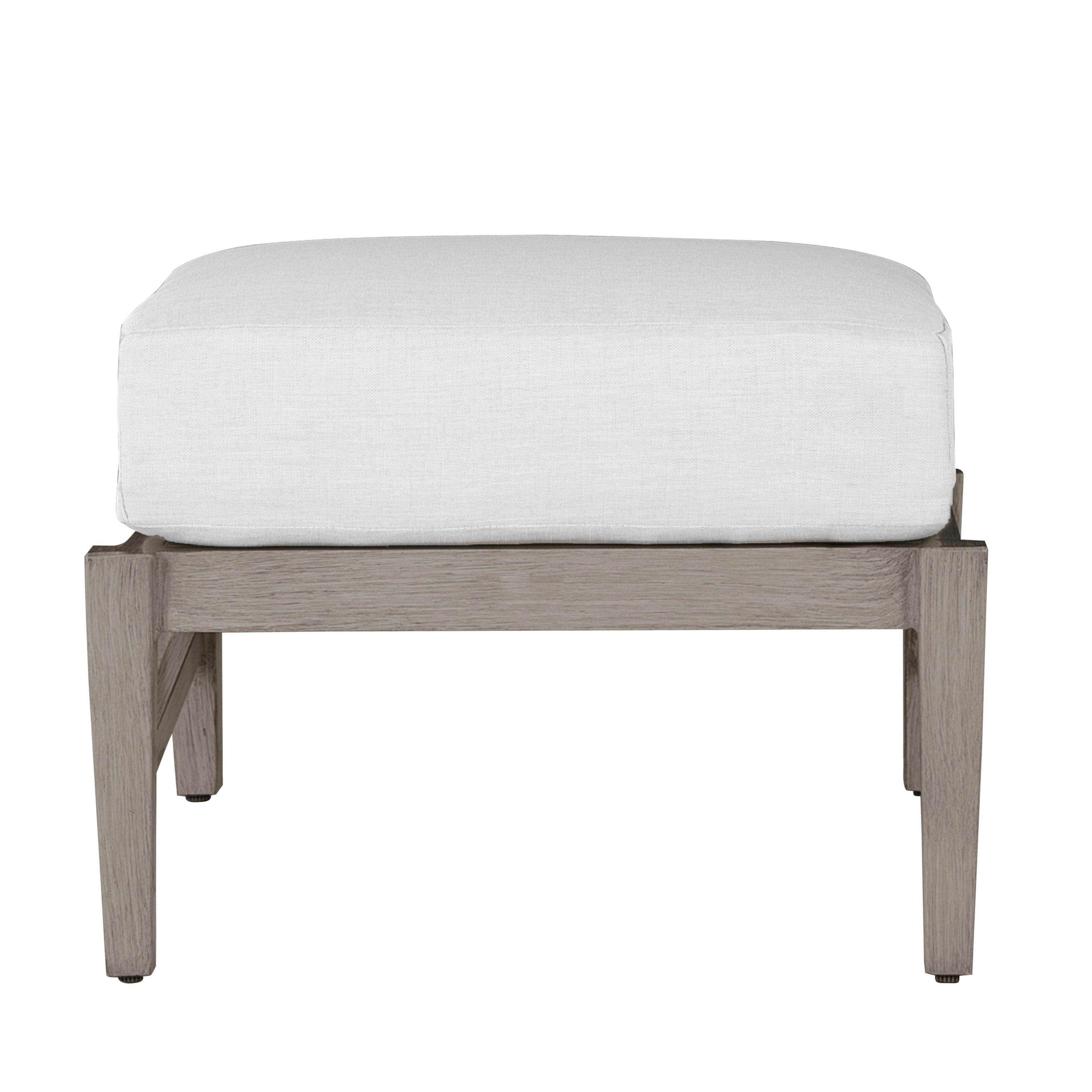 Croquet Aluminum Outdoor Ottoman
