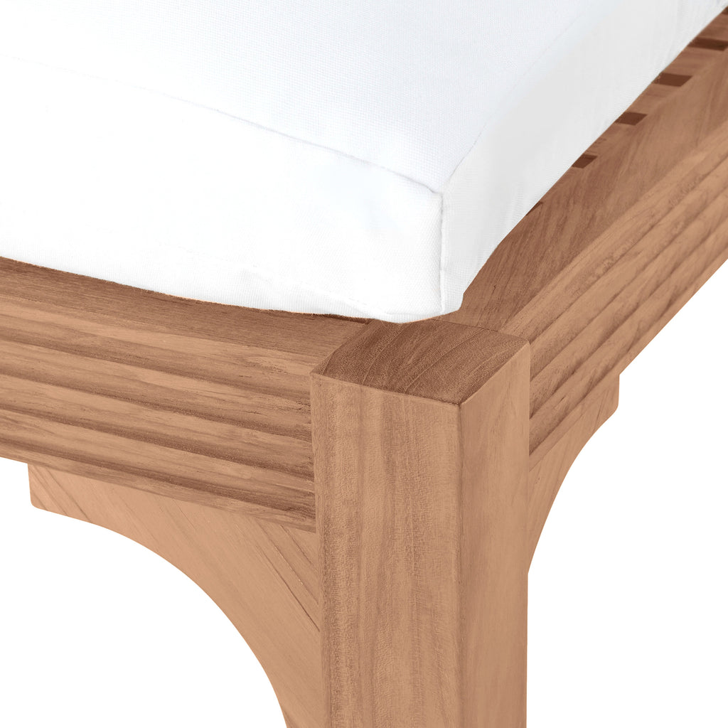 Club Teak Outdoor Armless Chaise Lounge