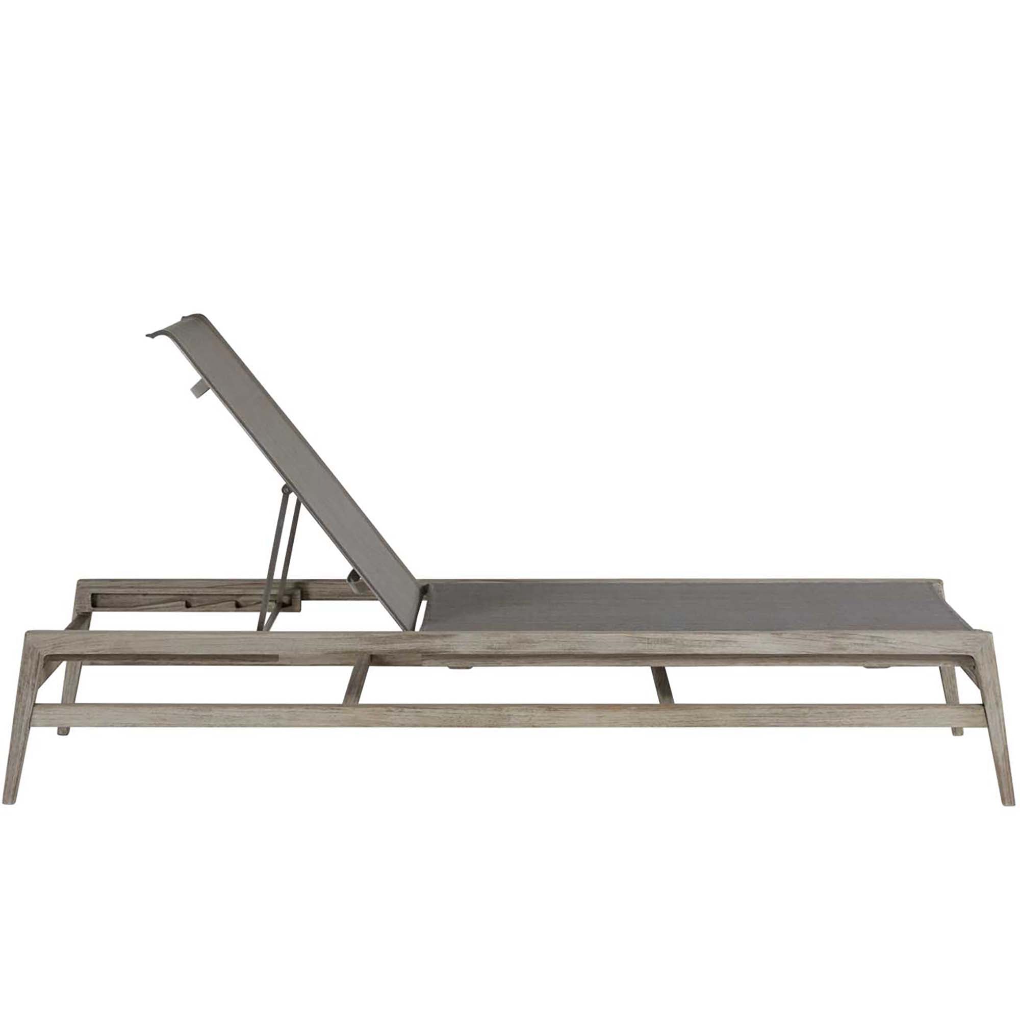 Coast Teak Outdoor Armless Chaise Lounge