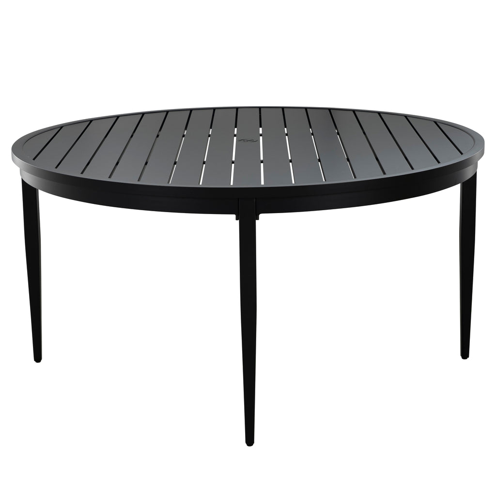 Brookings 60" Round Outdoor Slatted Dining Table